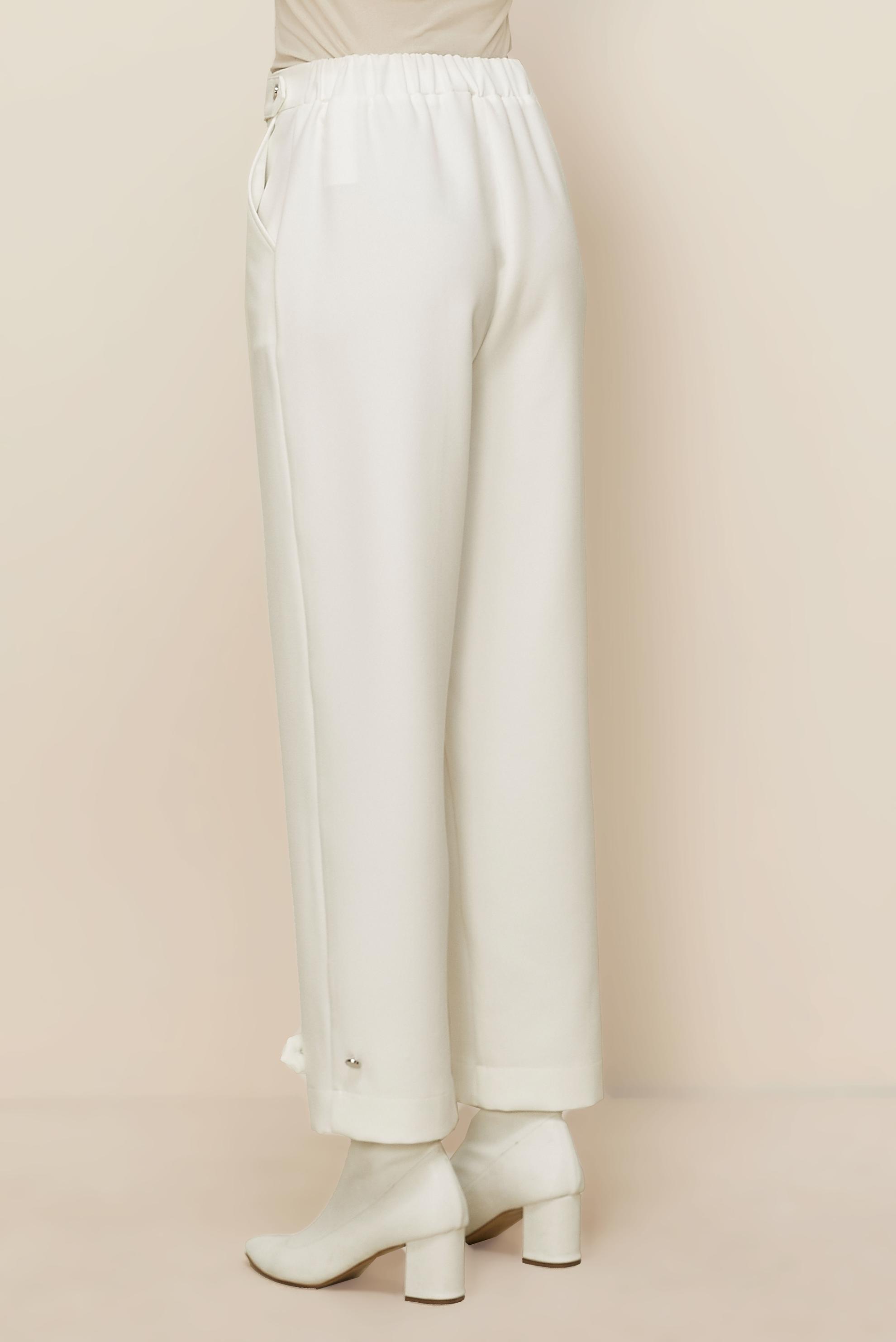 Tesettür giyim BEYAZ 70943 10023 PANTOLON 38-46 TEK 42