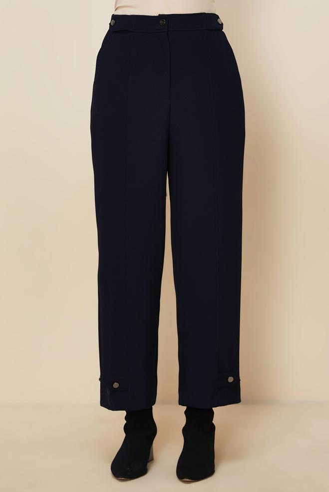 Tesettür giyim  DÜĞME DETAYLI PANTOLON 70943 - ALVİNA