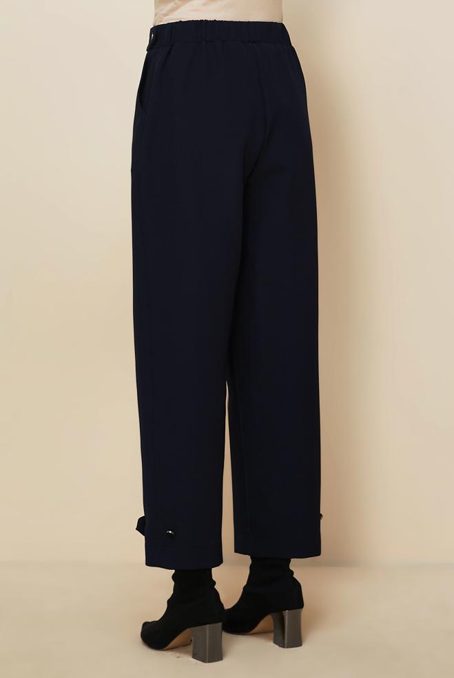 Hijab clothing NAVY BLUE BUTTON DETAILED PANTS 70943 - ALVİNA