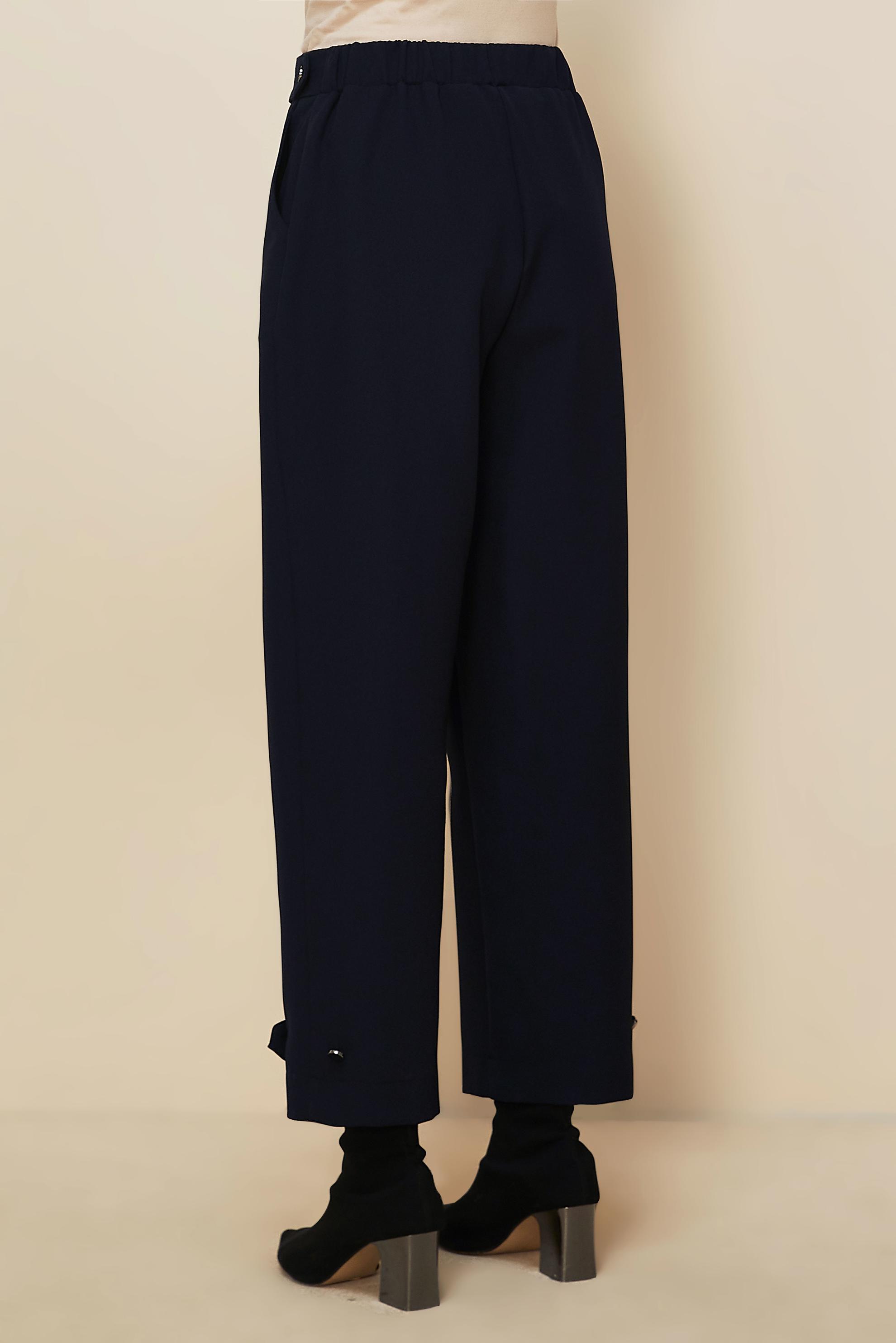 Tesettür giyim LACİVERT DÜĞME DETAYLI PANTOLON 70943