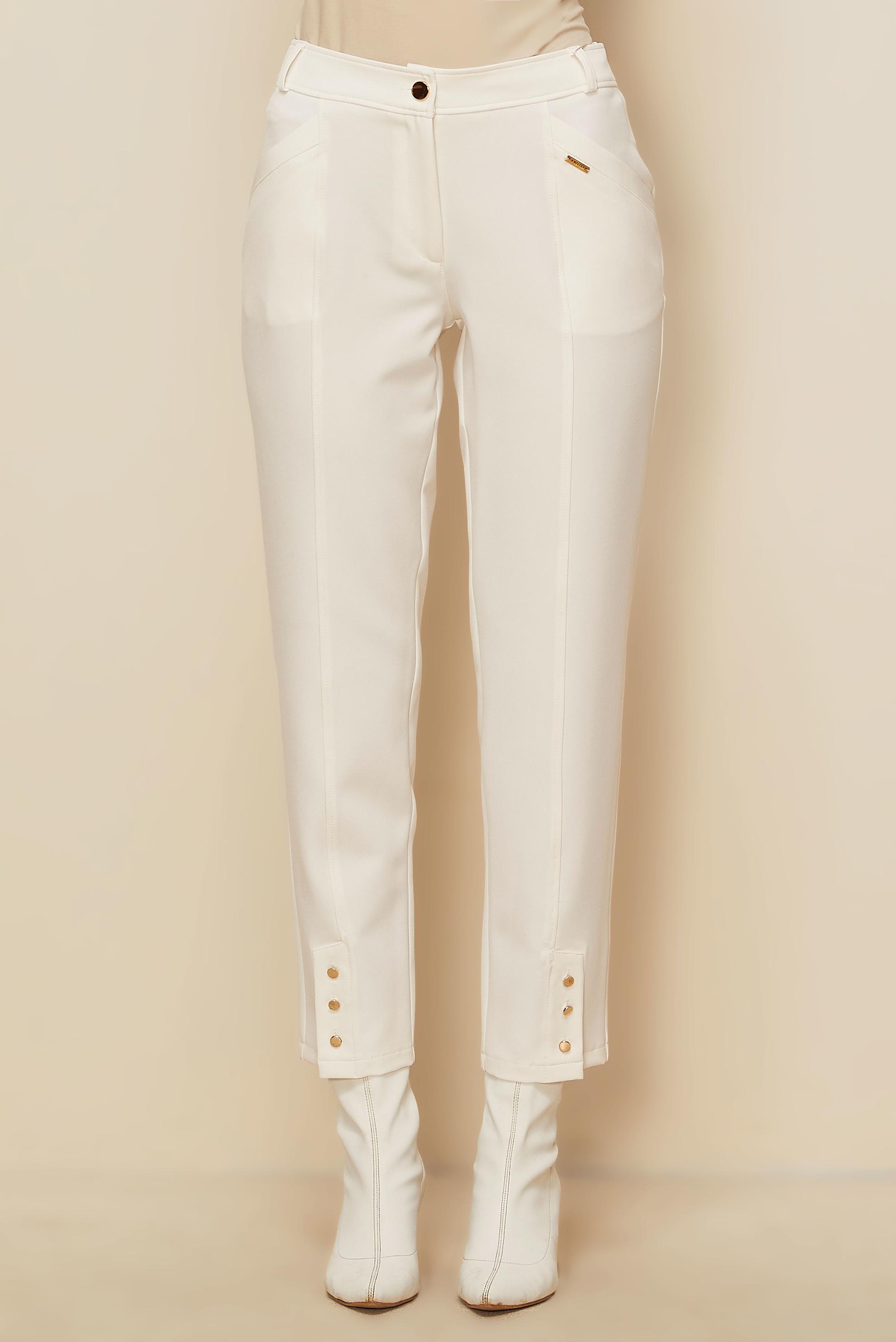 Hijab clothing WHITE BUTTON DETAILED PANTS 70944
