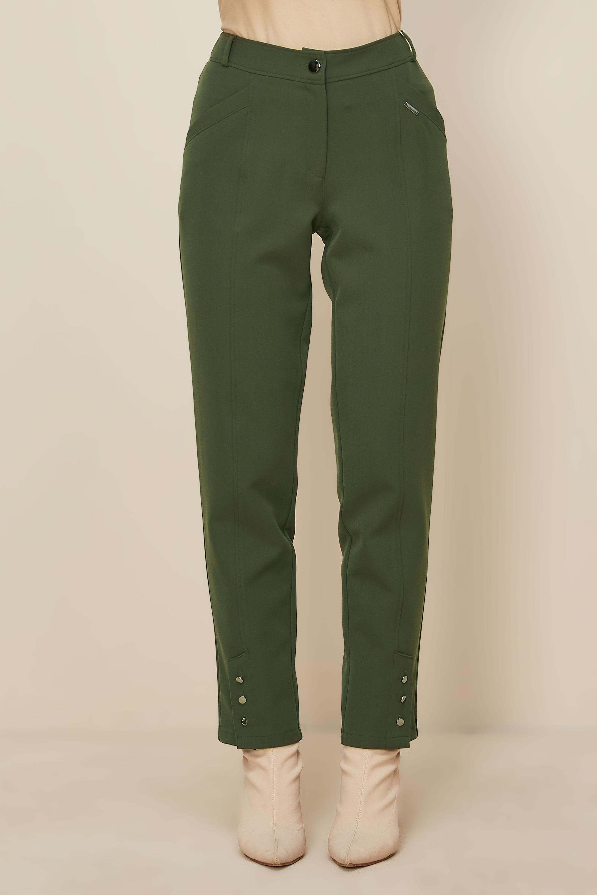 Tesettür giyim HAKİ DÜĞME DETAYLI PANTOLON 70944