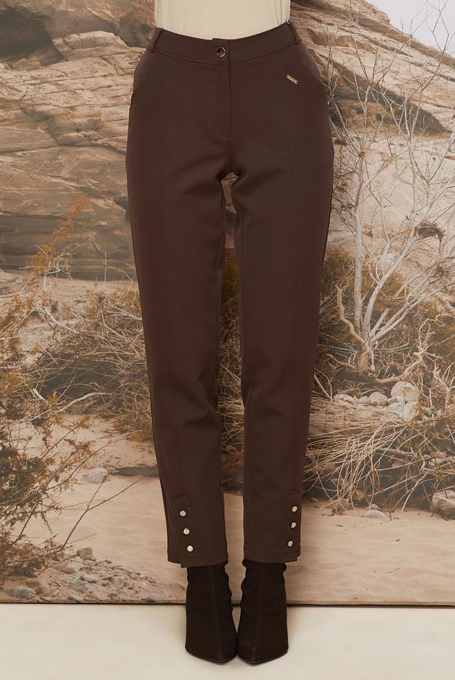 Tesettür giyim  DÜĞME DETAYLI PANTOLON 70944 - ALVİNA