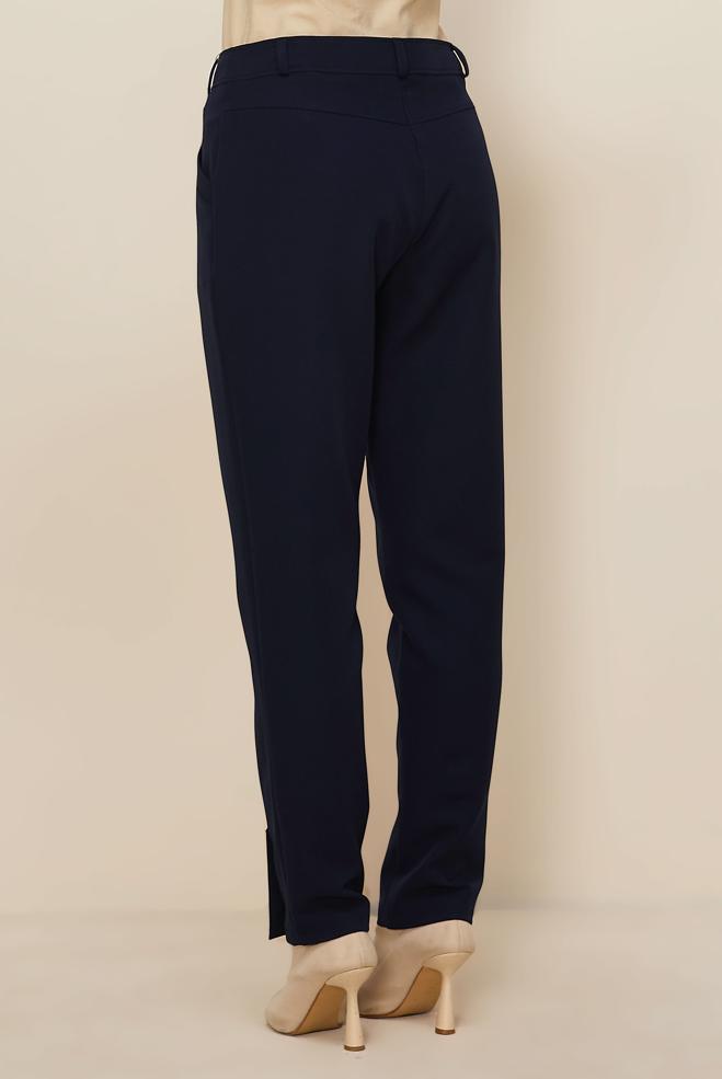 Hijab clothing NAVY BLUE BUTTON DETAILED PANTS 70944 - ALVİNA