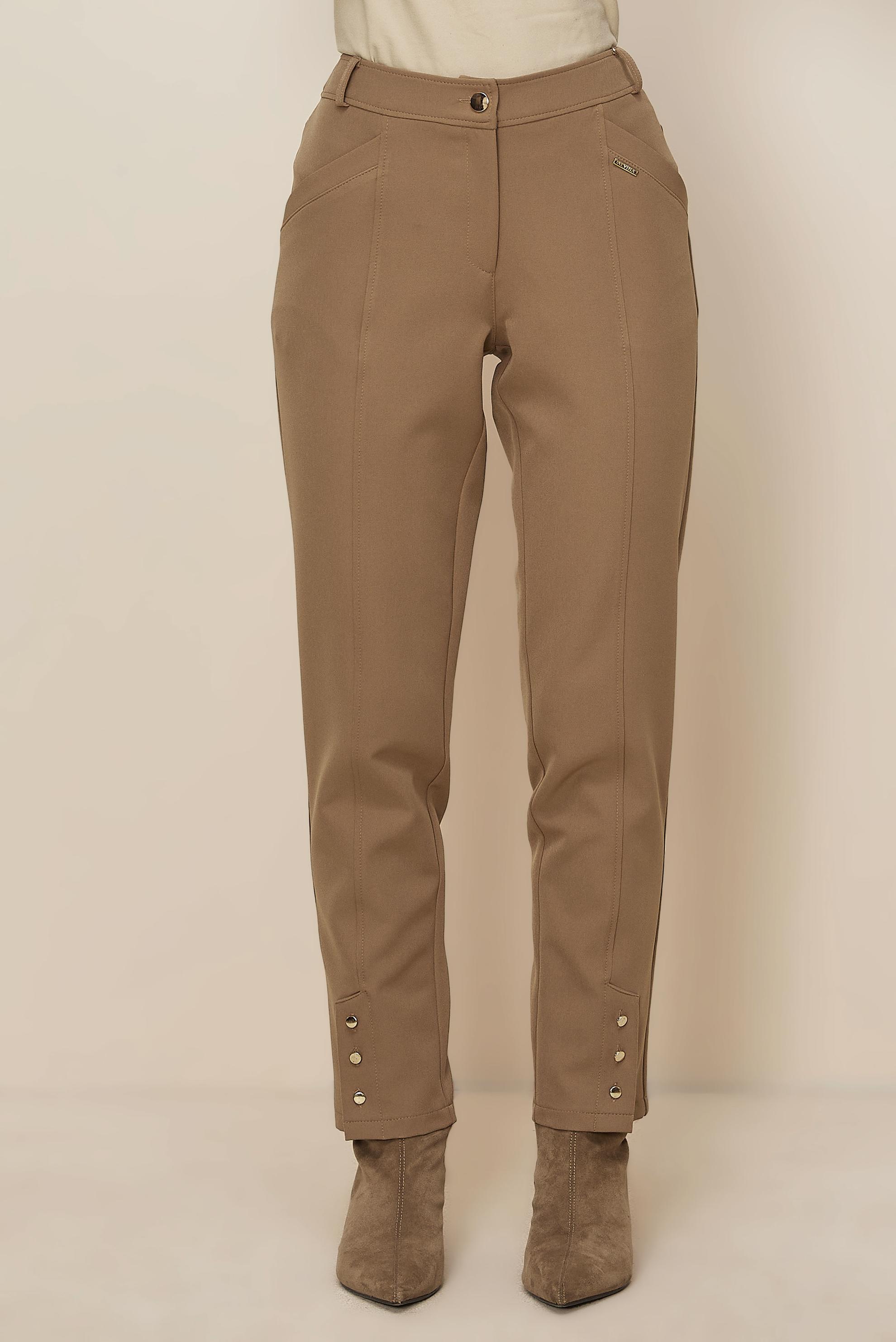 Hijab clothing BROWN BUTTON DETAILED PANTS 70944