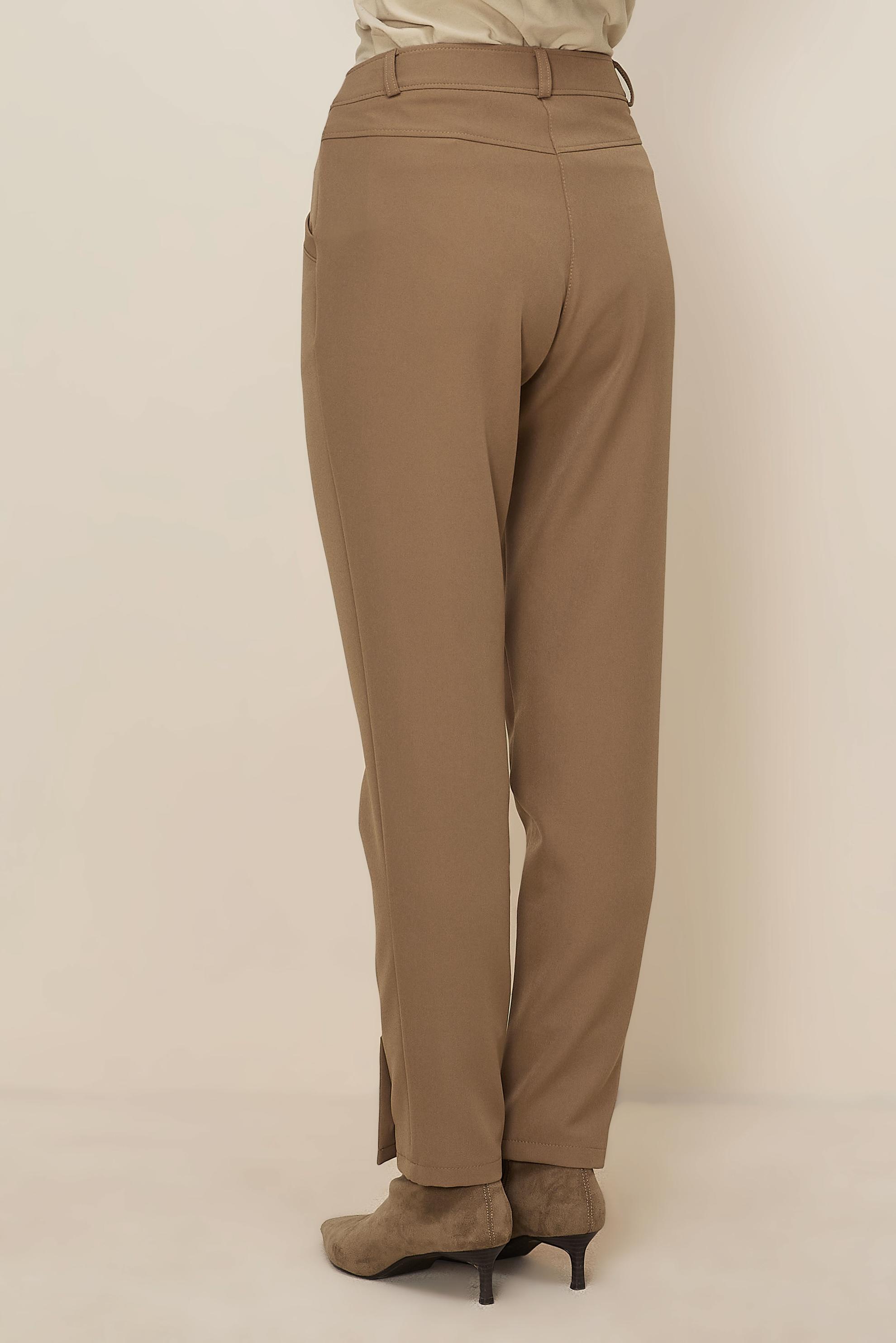 Hijab clothing BROWN BUTTON DETAILED PANTS 70944