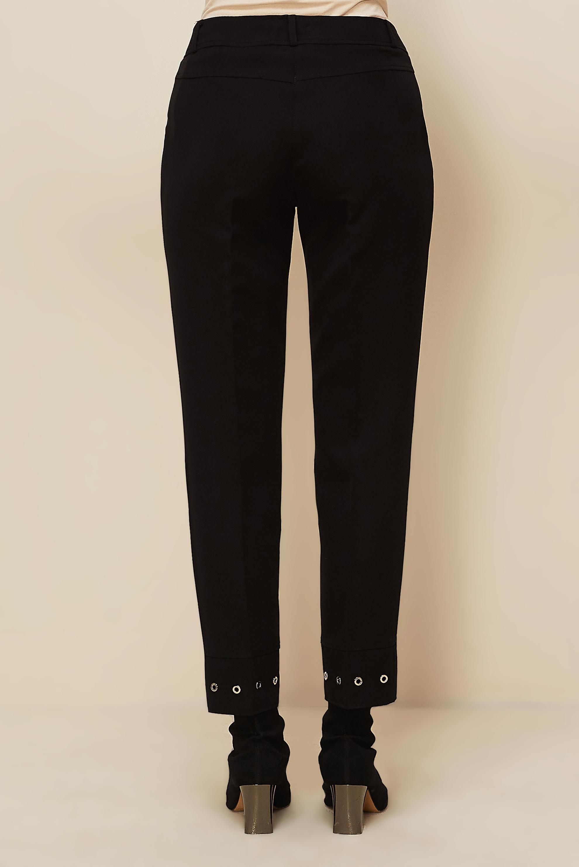 Vêtements hijab NOIR PANTALON DÉTAILLÉ À ŒILLETS 70945