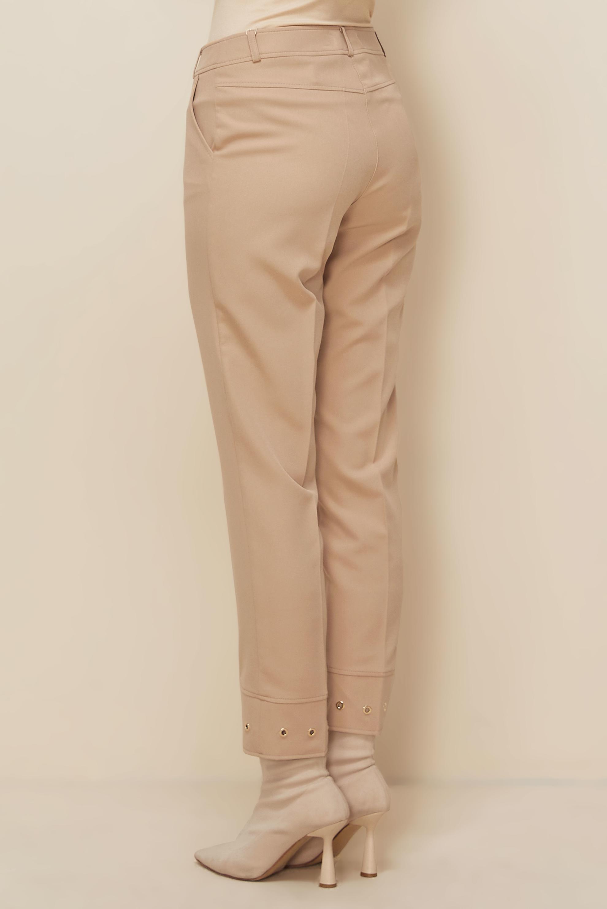 Tesettür giyim BEJ KUŞGÖZÜ DETAYLI PANTOLON 70945