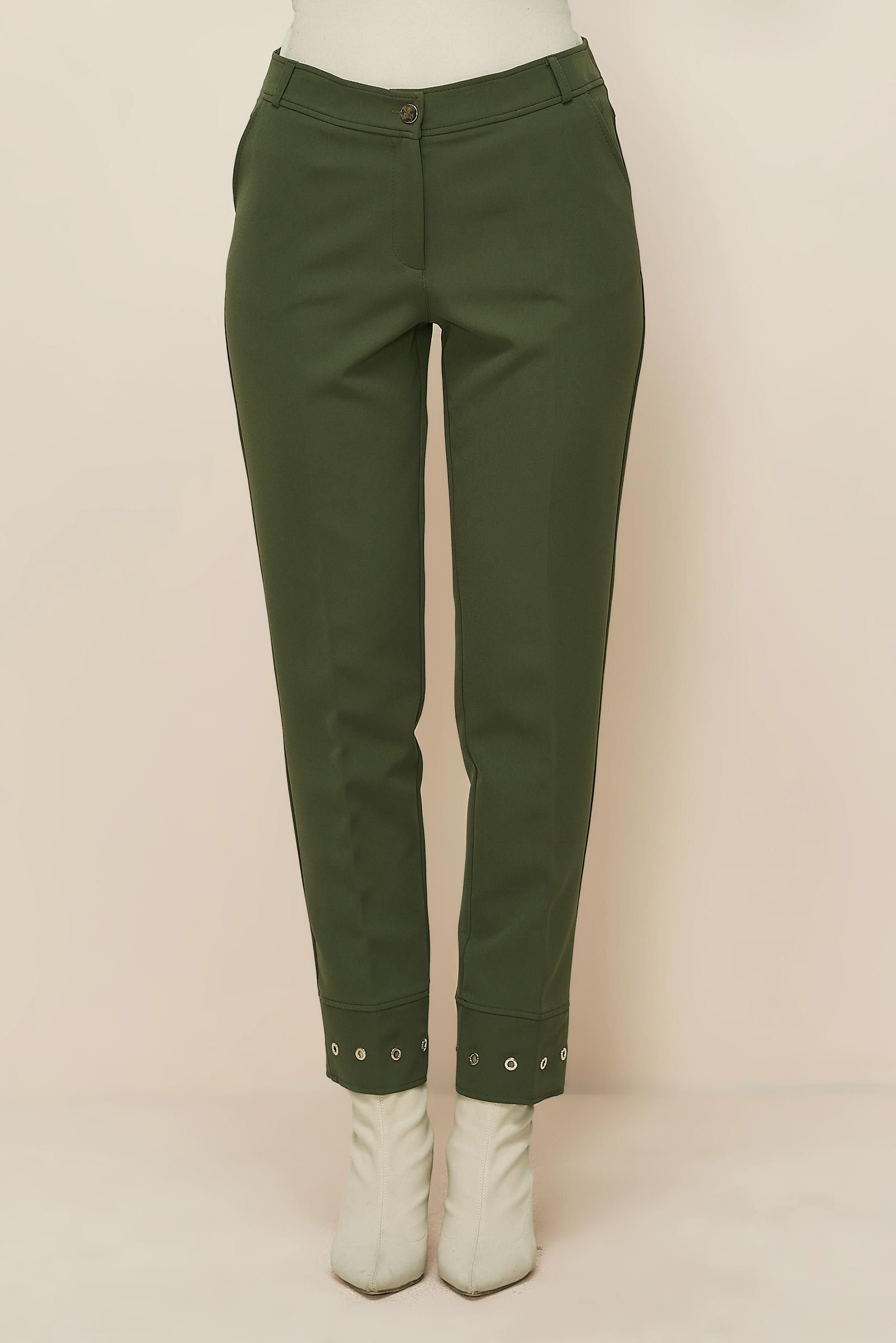 Vêtements hijab KAKI PANTALON DÉTAILLÉ À ŒILLETS 70945