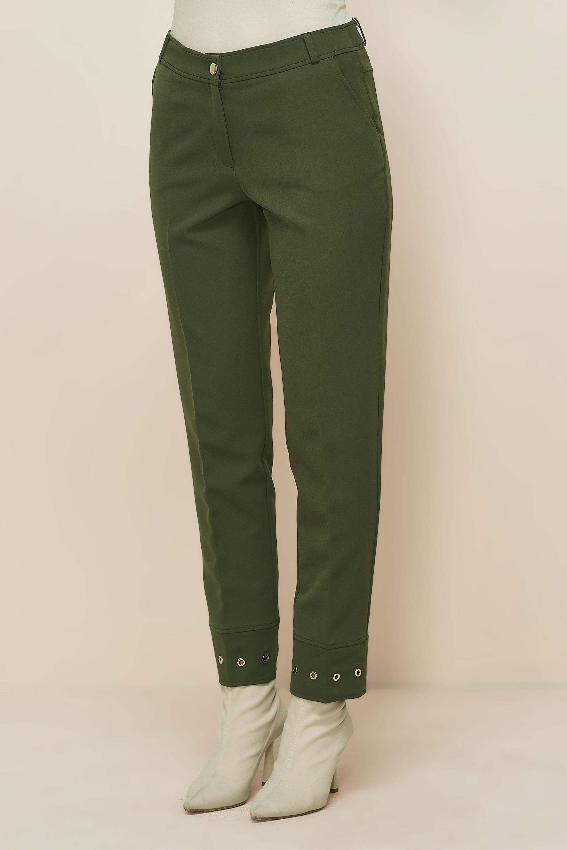 Vêtements hijab KAKI PANTALON DÉTAILLÉ À ŒILLETS 70945