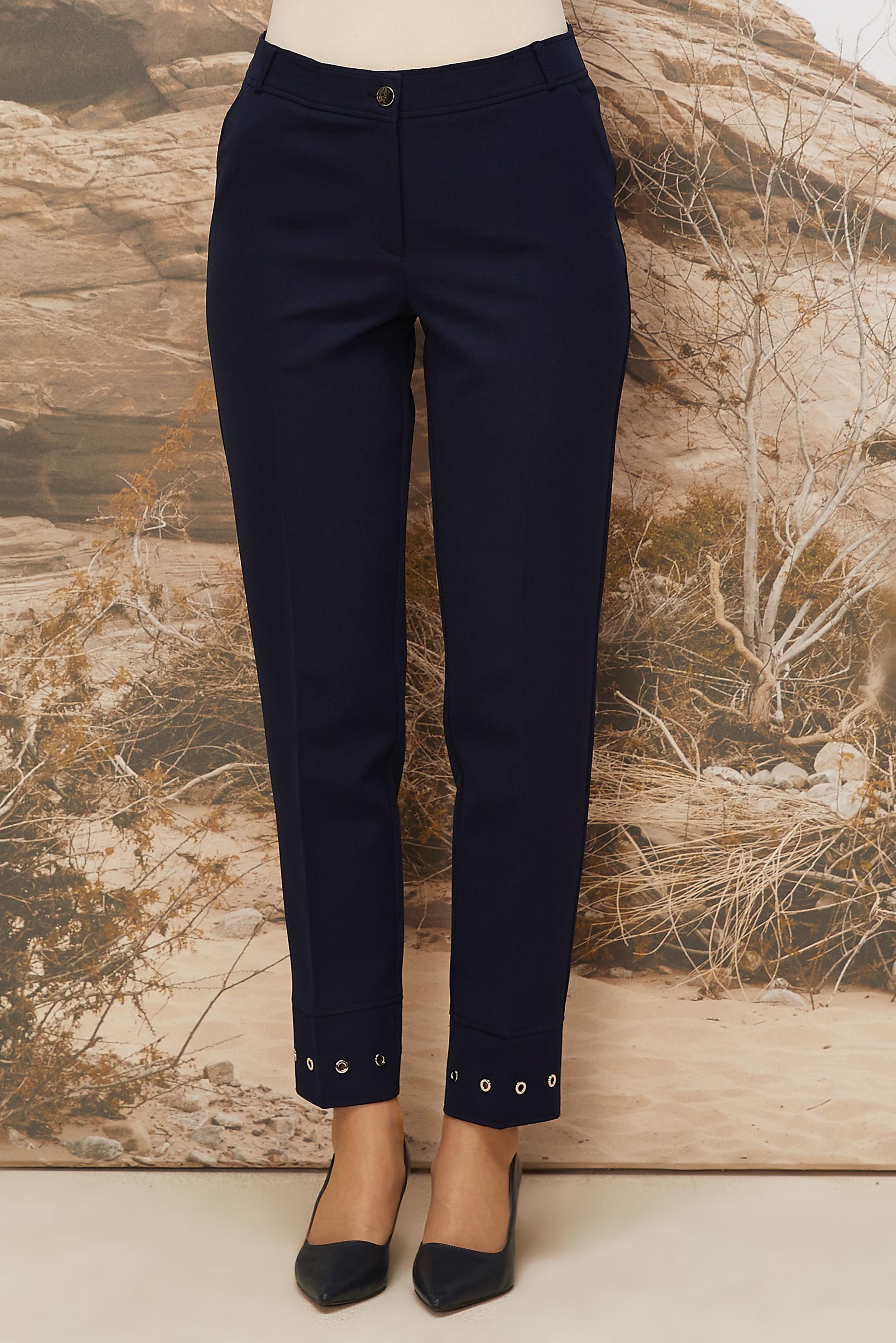 Hijab clothing NAVY BLUE EYELET DETAILED PANTS 70945