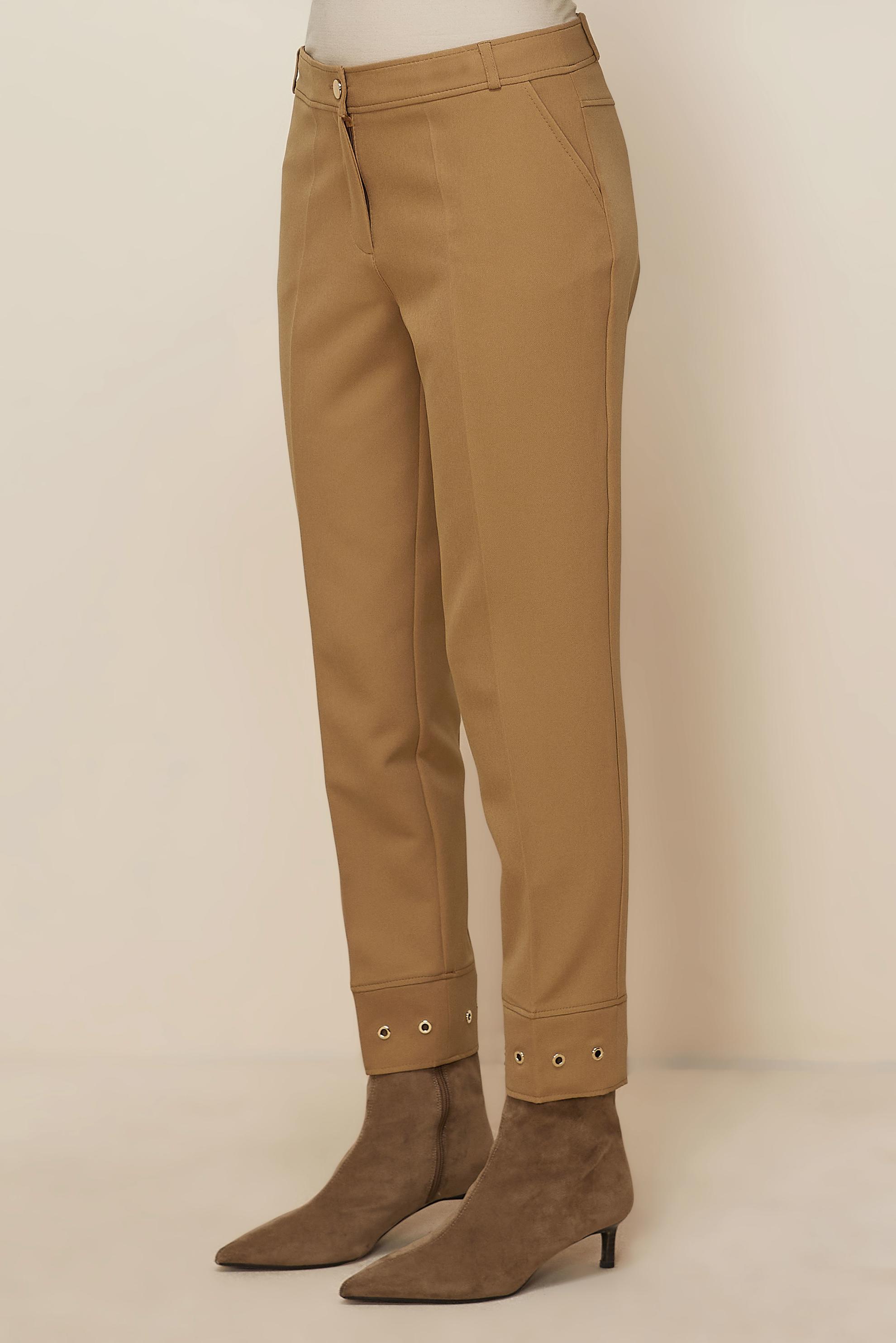 Hijab clothing BROWN EYELET DETAILED PANTS 70945