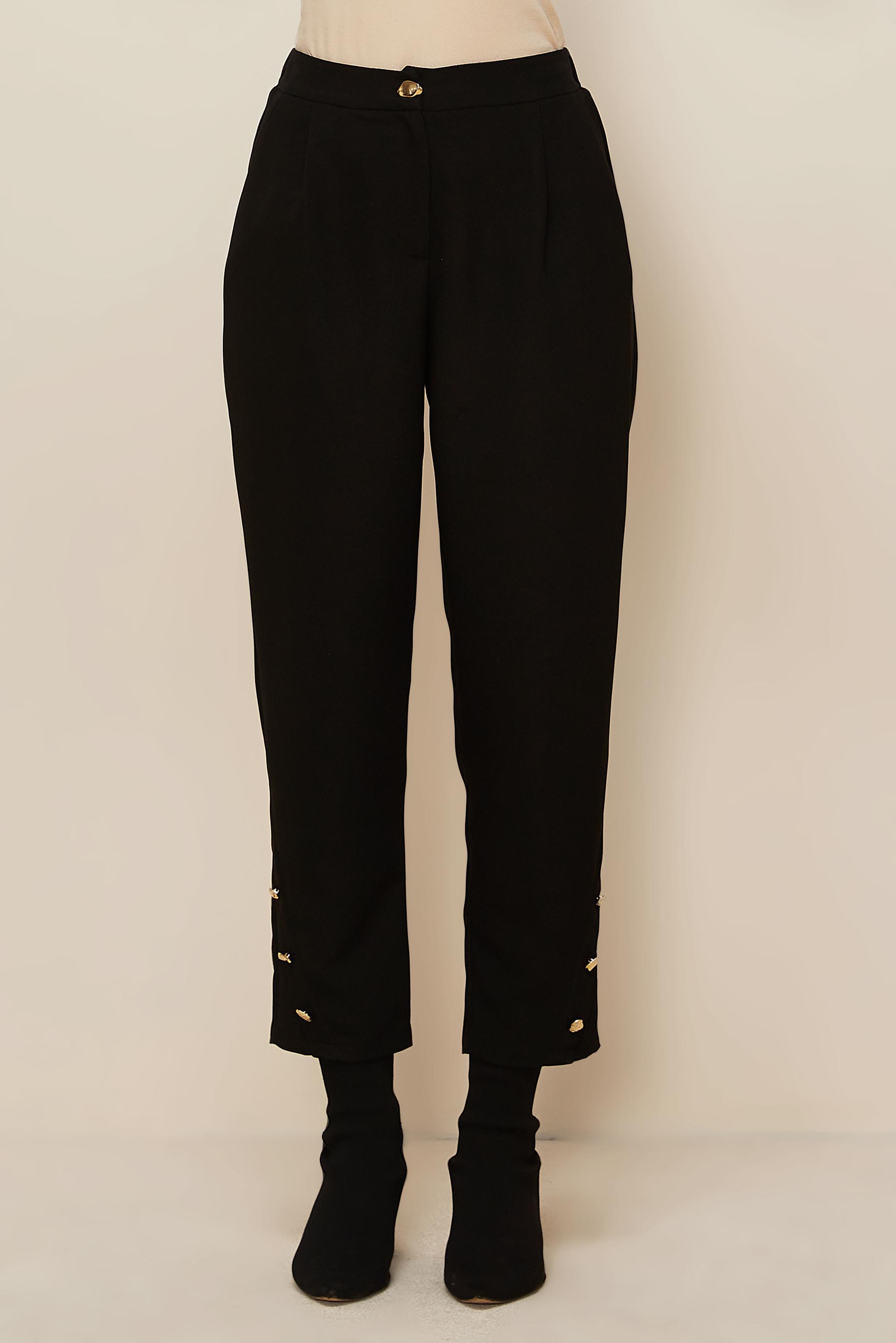 Hijab clothing BLACK CARROT TROUSERS 70946