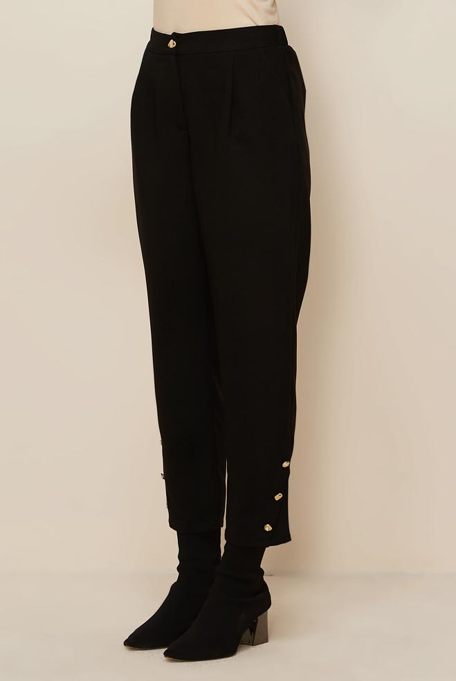 Hijab clothing BLACK CARROT TROUSERS 70946 - ALVİNA