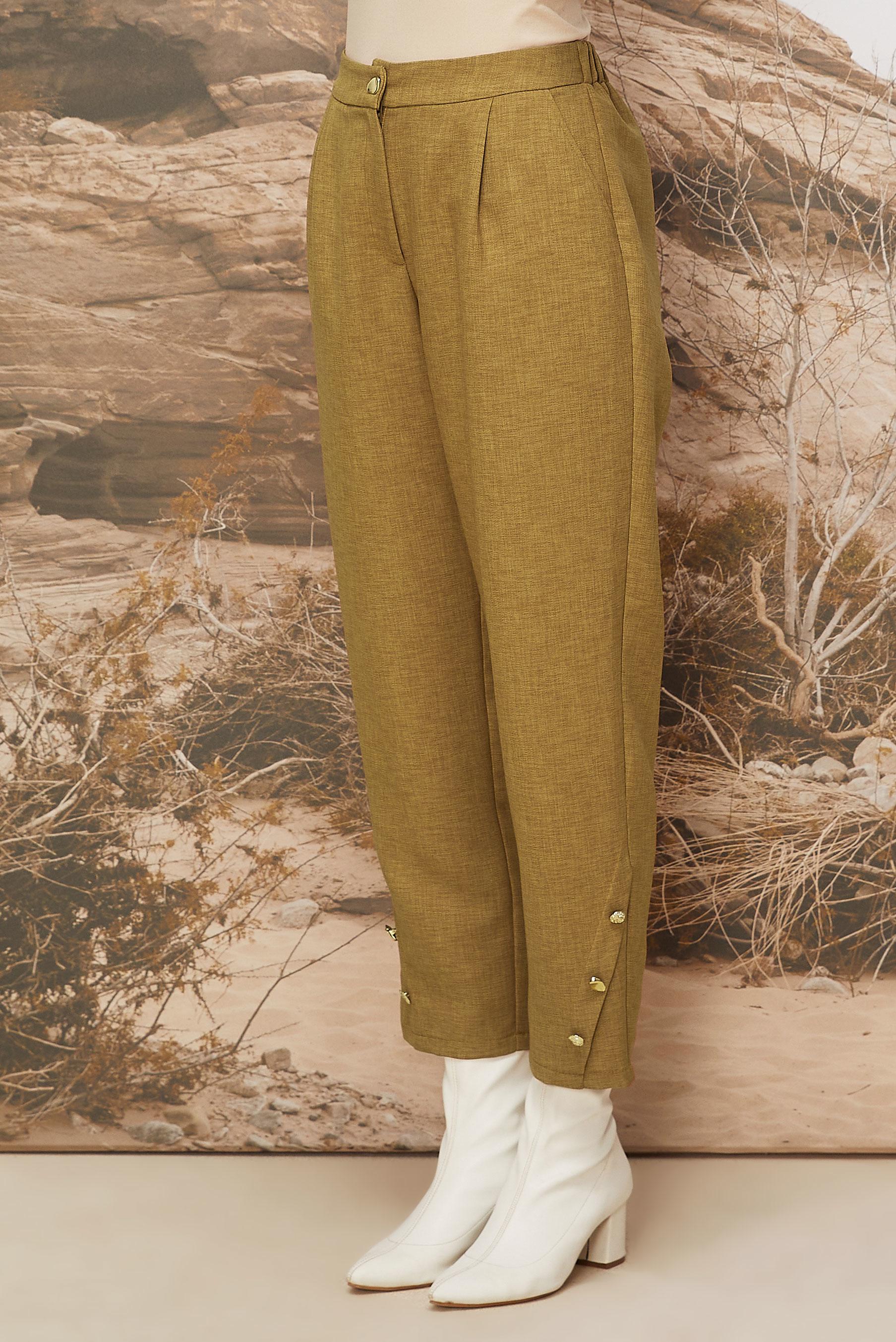 Tesettür giyim SARI HAVUÇ PANTOLON 70946