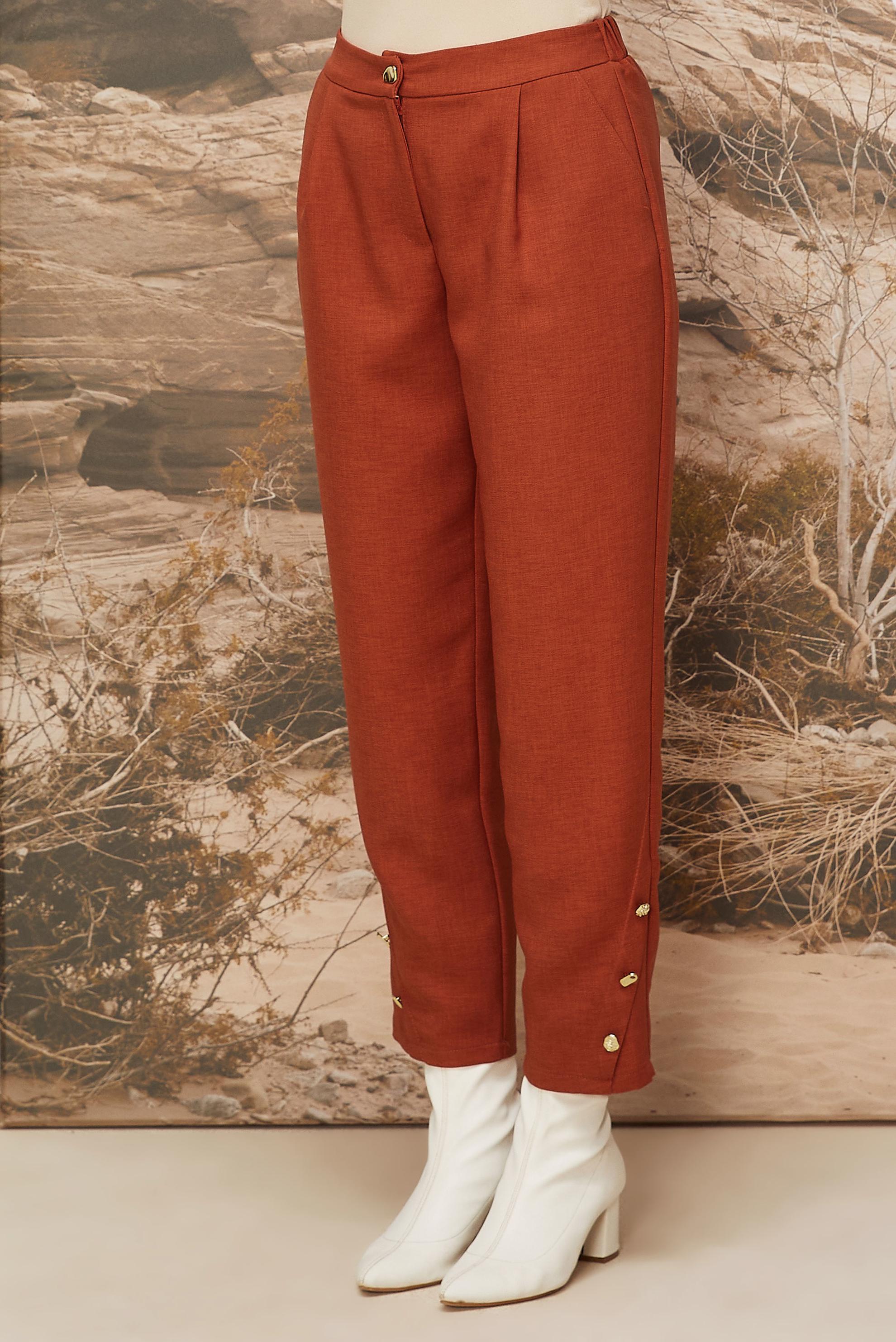 Tesettür giyim TURUNCU HAVUÇ PANTOLON 70946