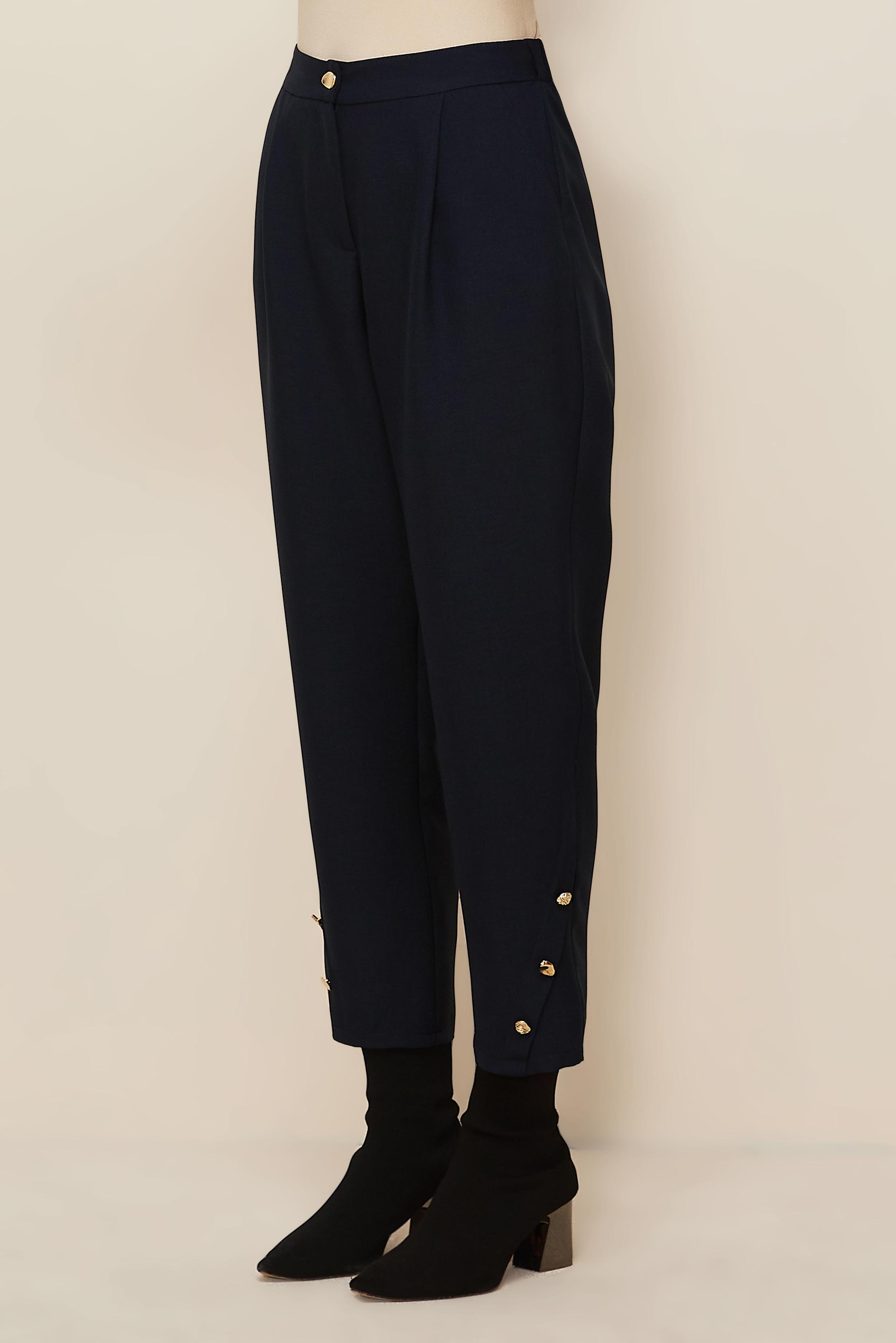 Vêtements hijab BLEU MARINE PANTOLON CAROTTE 70946