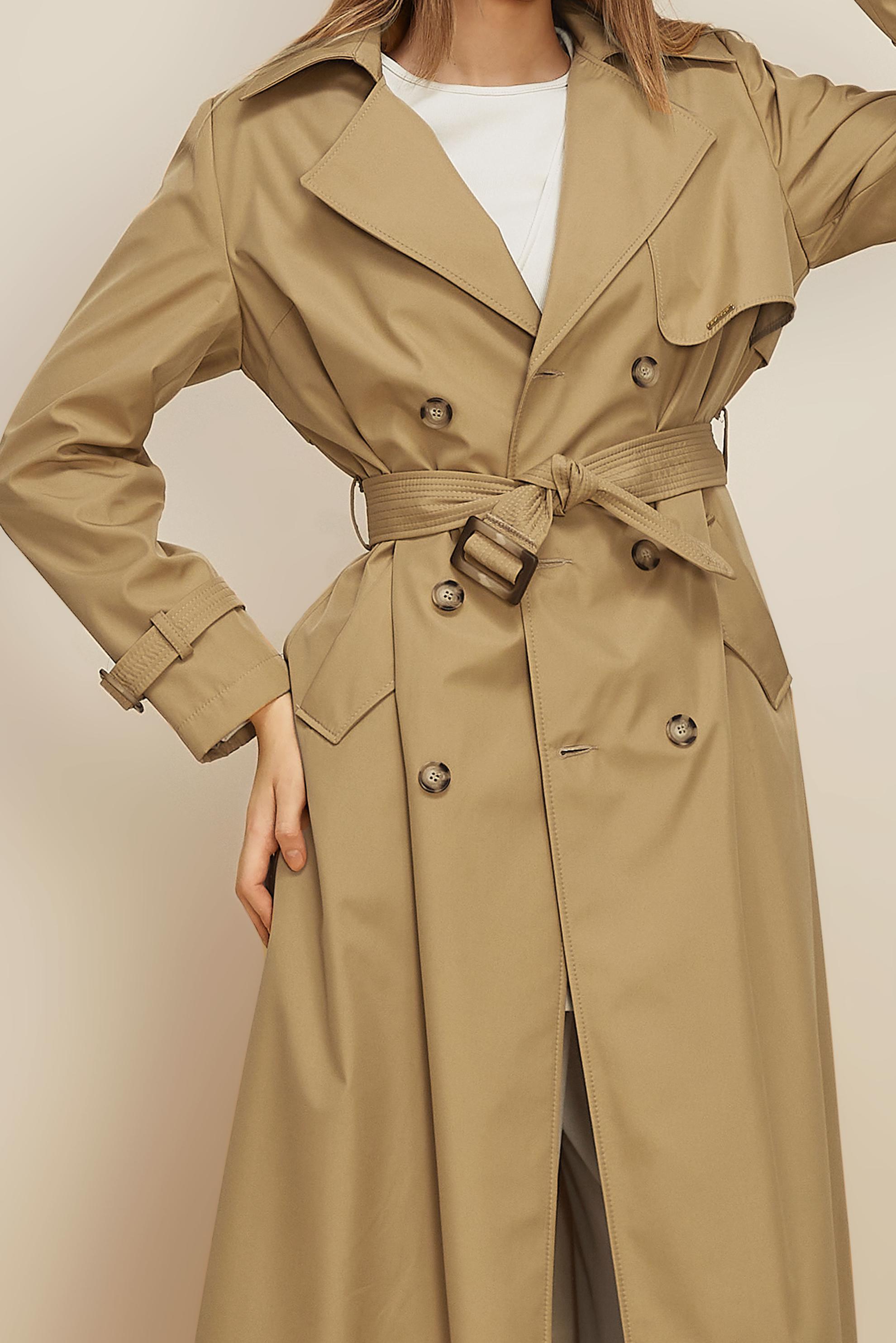 Hijab clothing BROWN BELTED TOPCOAT 10994