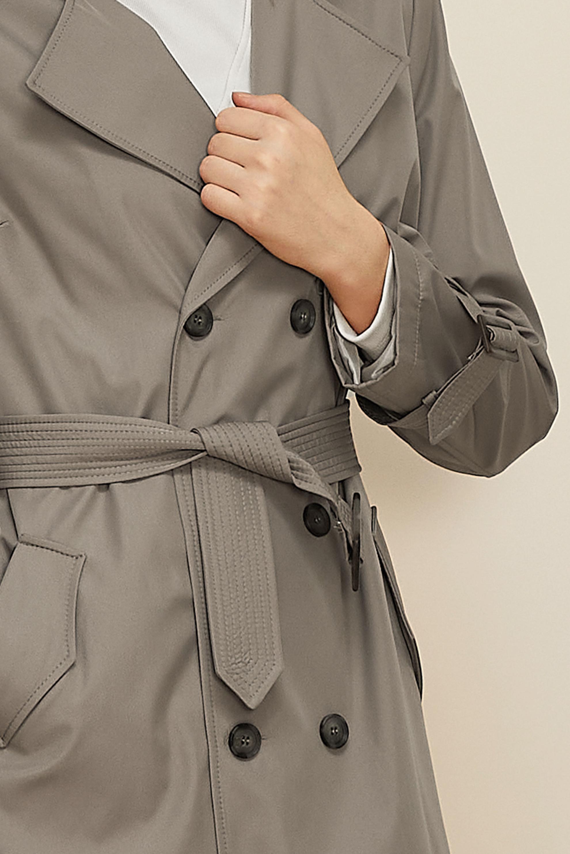 Hijab clothing BROWN BELTED TOPCOAT 10994