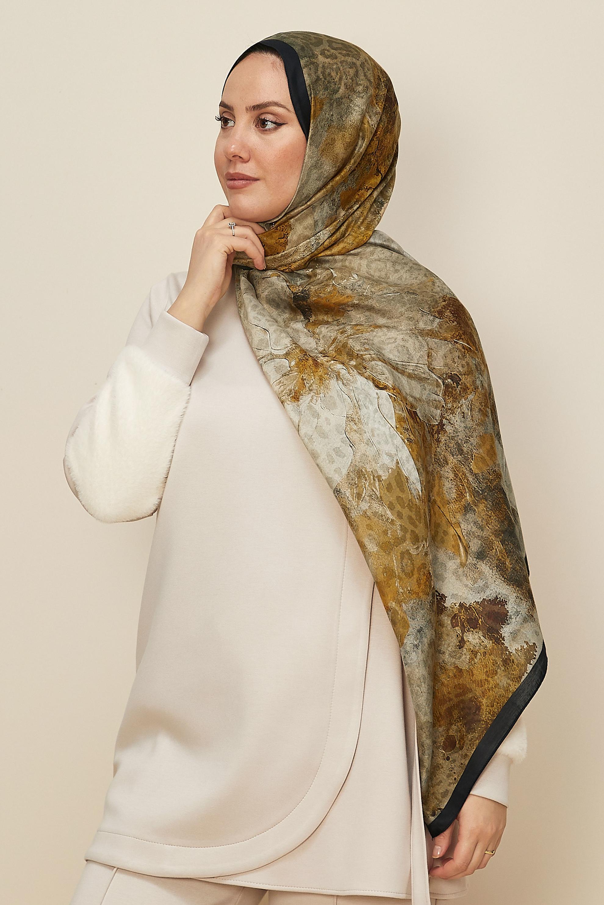 Hijab clothing NAVY BLUE 1332 ALVİNA KAŞMİR ŞAL(HNM)