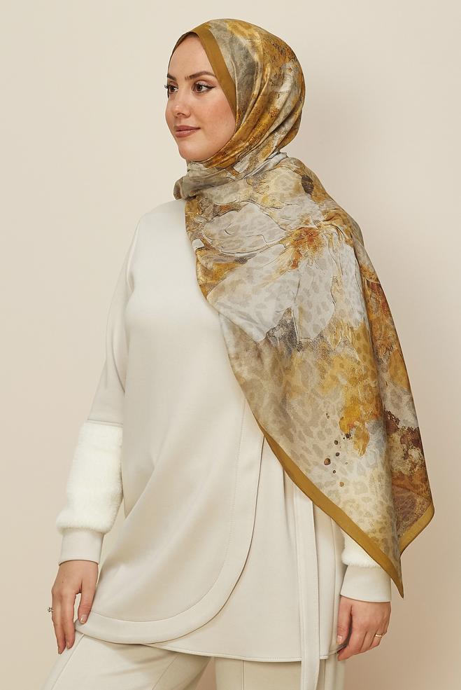 Hijab clothing TABA 1332 ALVİNA KAŞMİR ŞAL(HNM) - ALVİNA