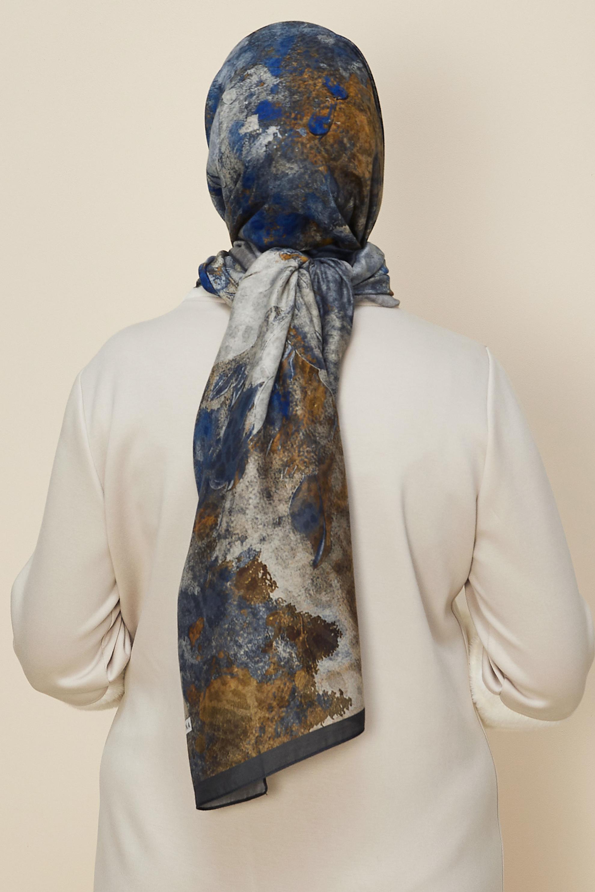 Hijab clothing GREY 1332 ALVİNA KAŞMİR ŞAL(HNM)