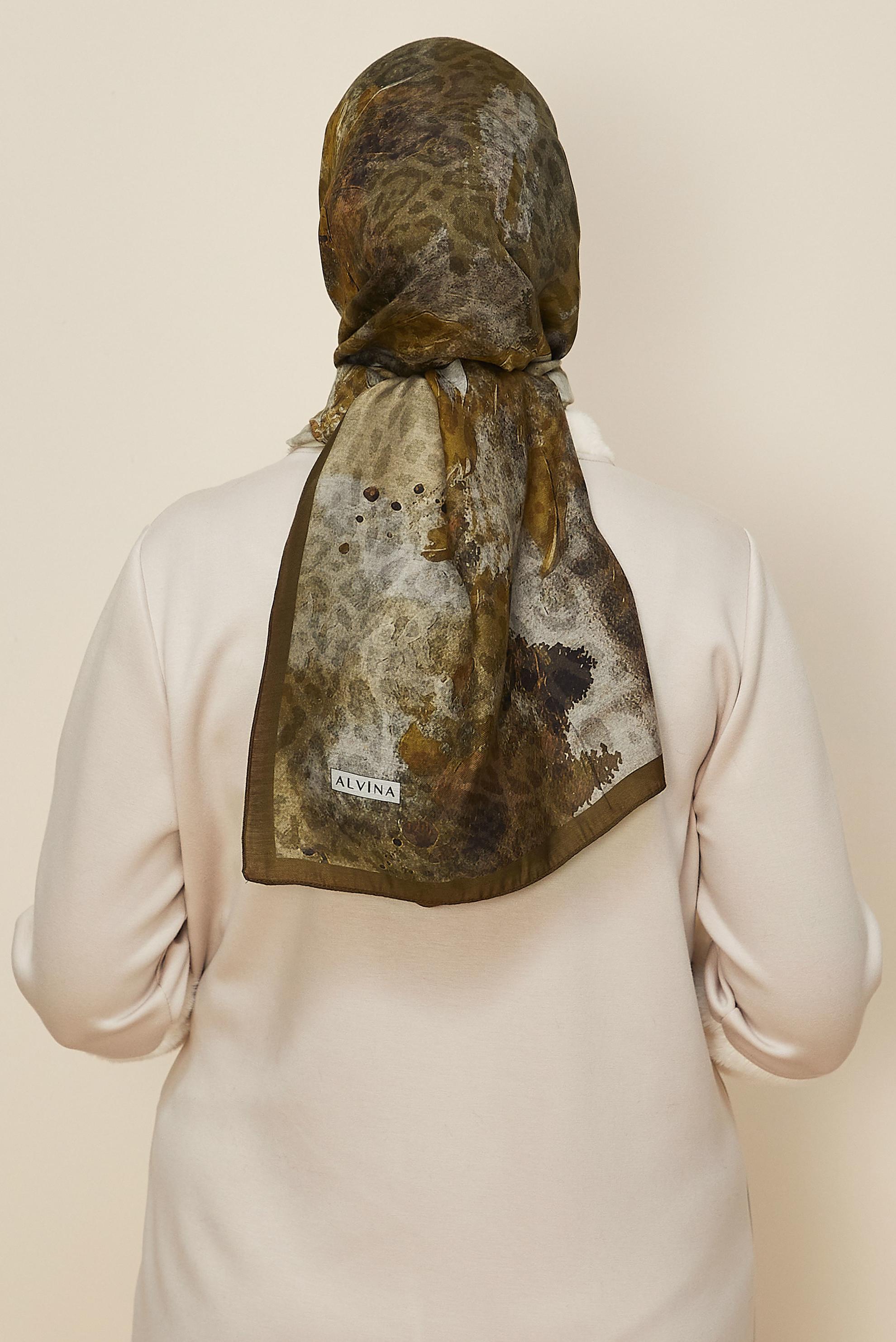 Hijab clothing GREEN 1332 ALVİNA KAŞMİR ŞAL(HNM)