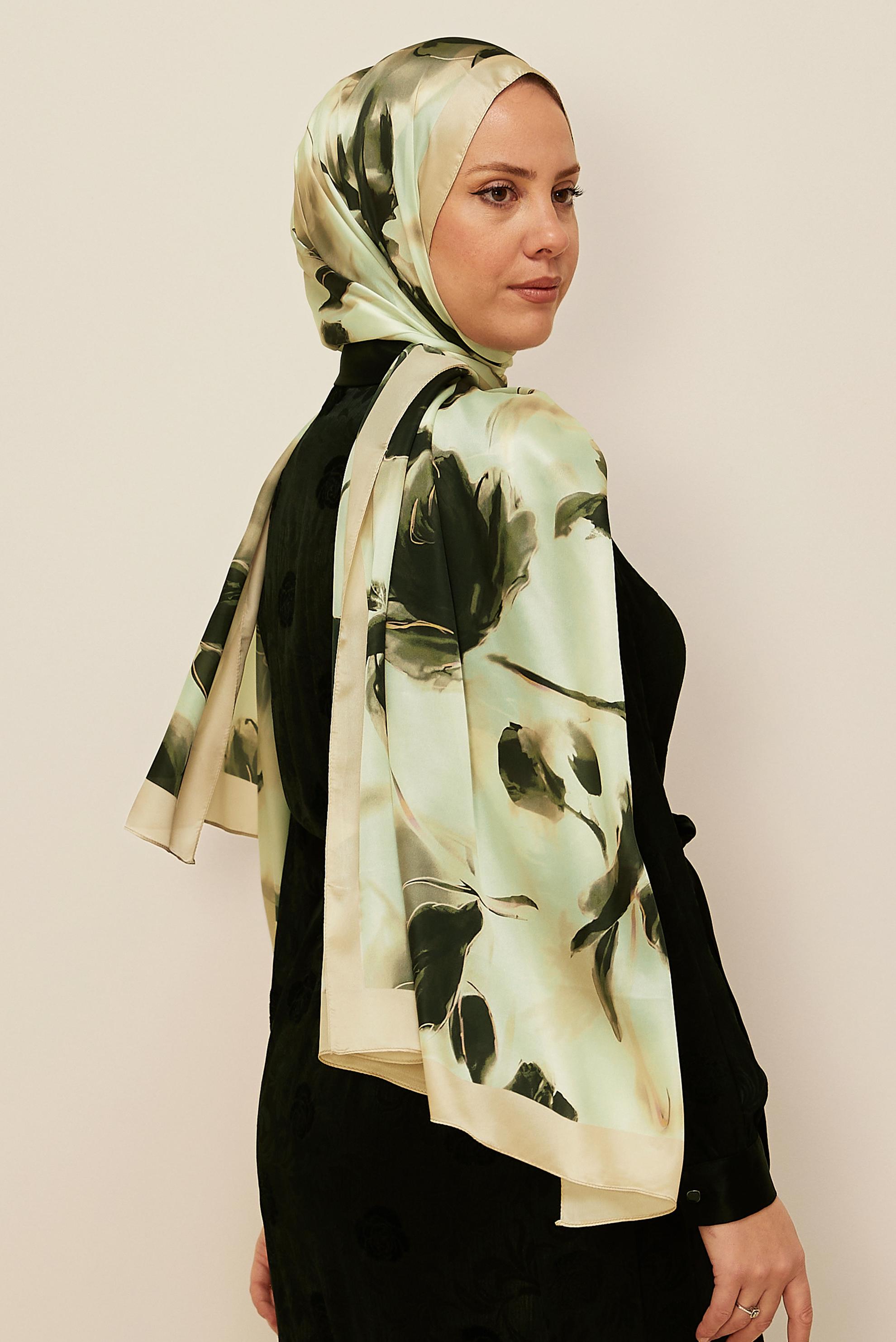Hijab clothing MINK ALVINA PATTERNED SHAWL 8602