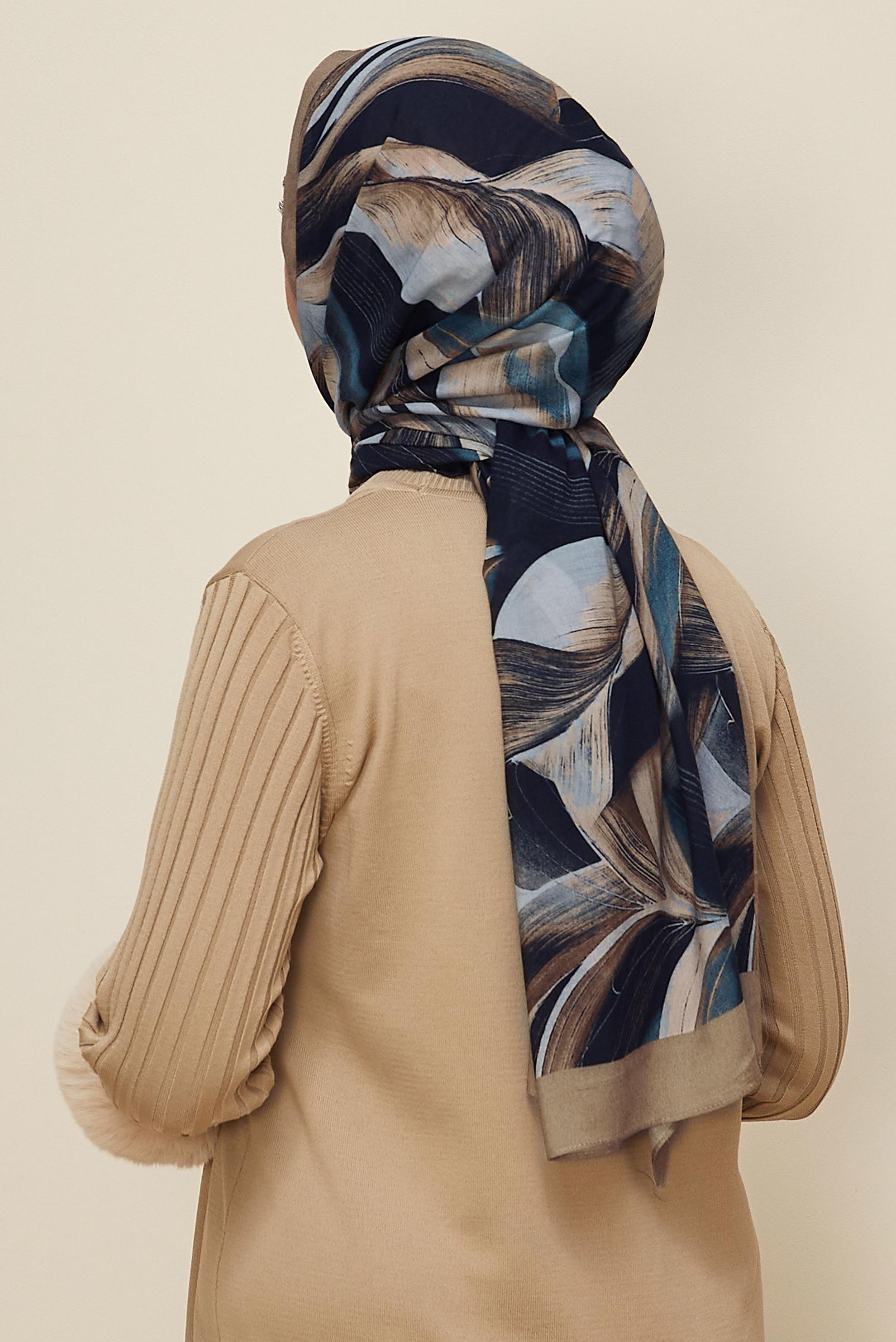 Vêtements hijab VISON CHÂLE ALVINA EN VISCOSE À MOTIFS 8604