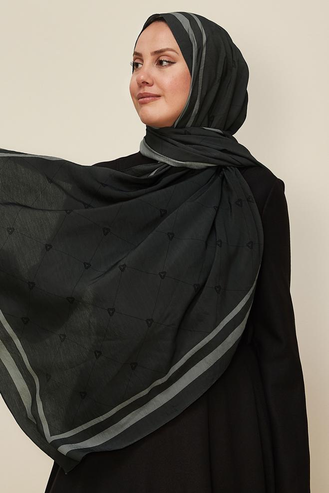Hijab clothing GREY ALVINA VISCOSE SHAWL 8608 - ALVİNA