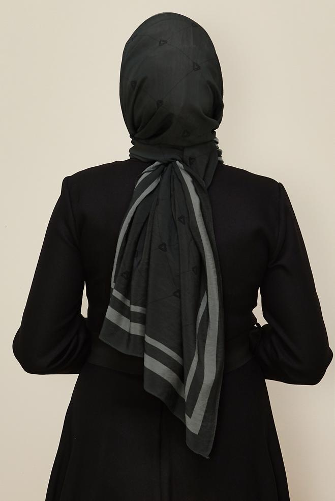 Hijab clothing GREY ALVINA VISCOSE SHAWL 8608 - ALVİNA