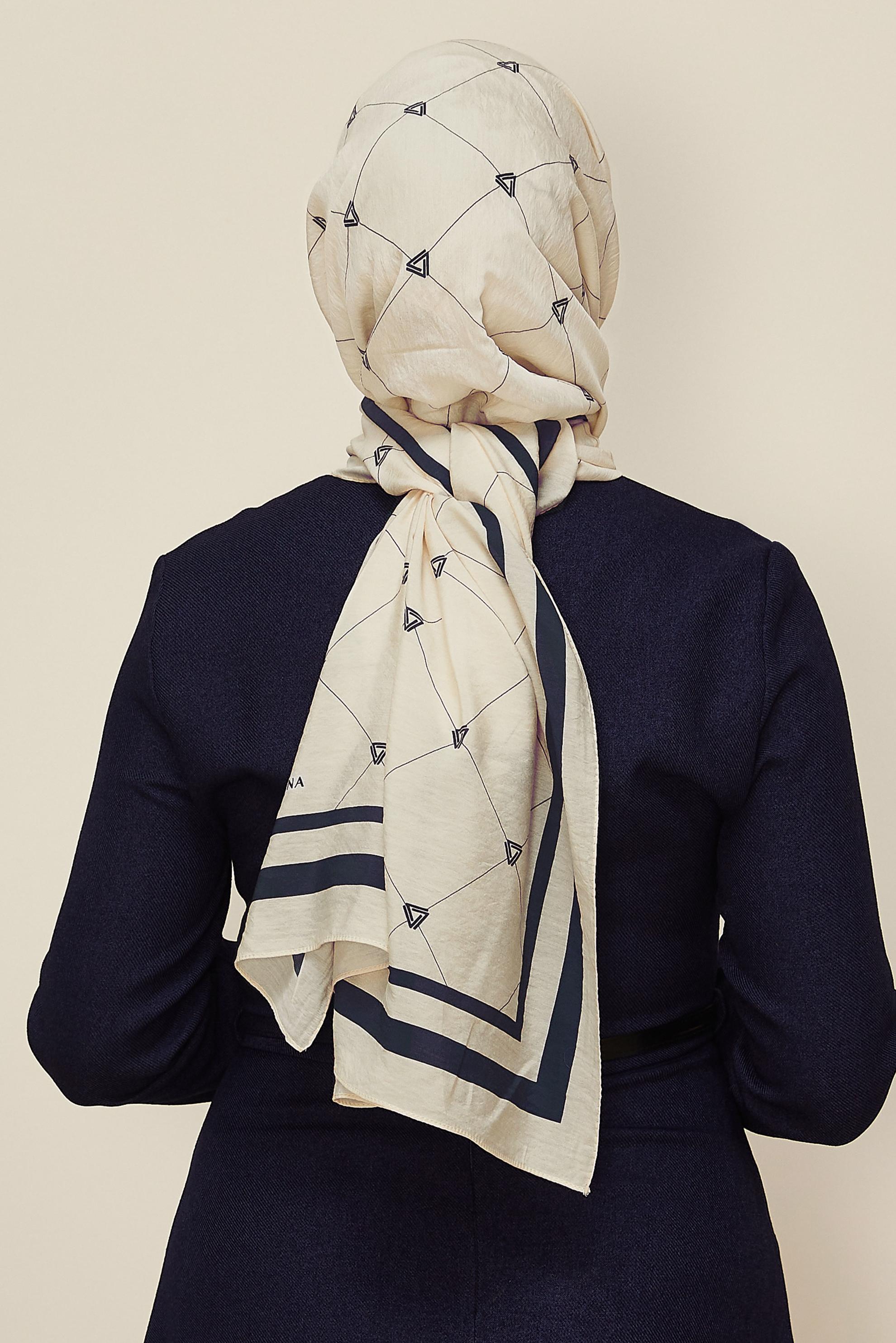 Vêtements hijab ÉCRUE CHÂLE ALVINA EN VISCOSE 8608