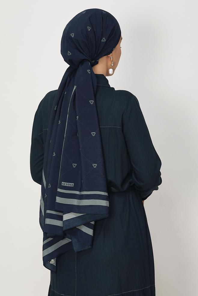 Vêtements hijab BLEU MARINE CHÂLE ALVINA EN VISCOSE 8608 - ALVİNA