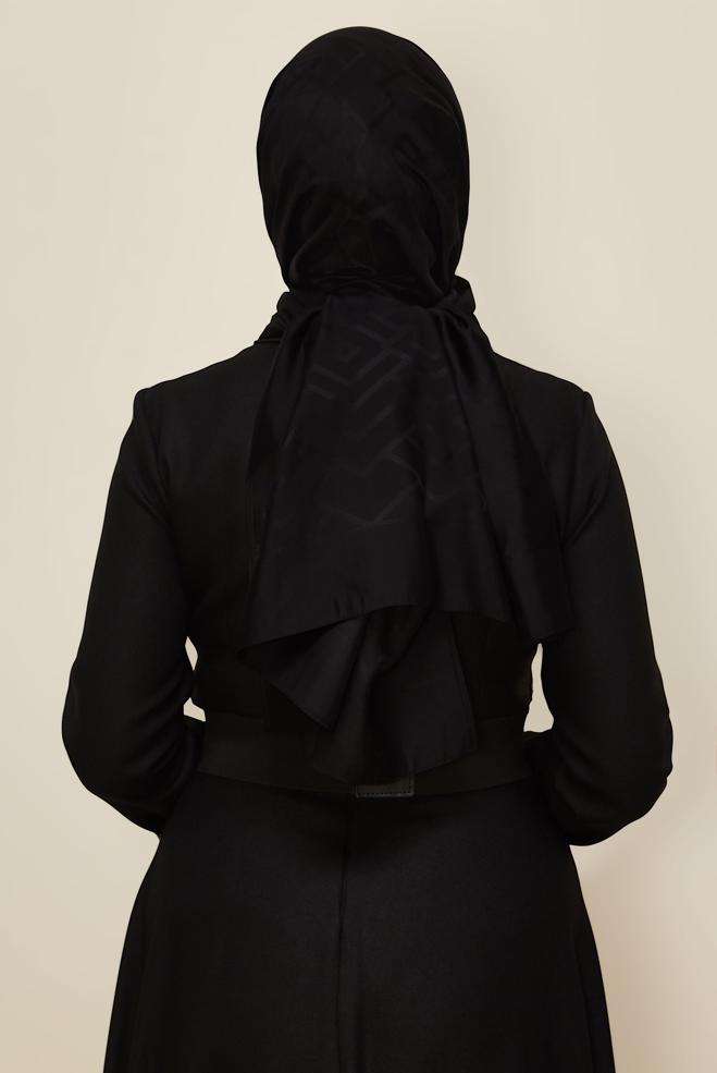 Vêtements hijab NOIR CHÂLE ALVINA EN VISCOSE 8611 - ALVİNA