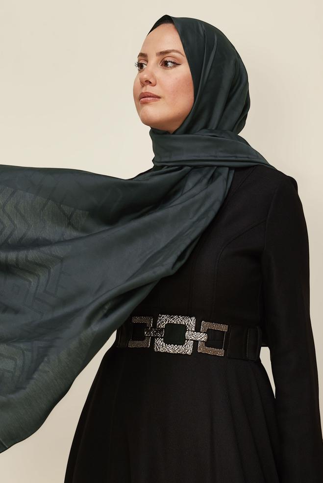 Vêtements hijab GRIS CHÂLE ALVINA EN VISCOSE 8611 - ALVİNA