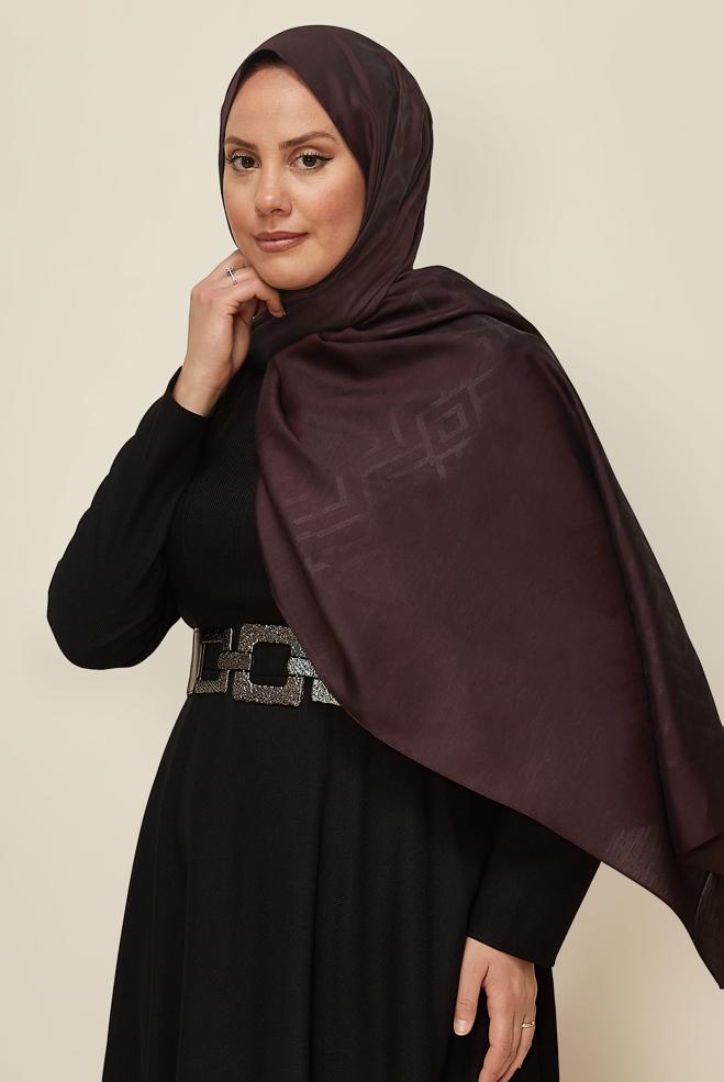Vêtements hijab ROUGE BORDEAUX CHÂLE ALVINA EN VISCOSE 8611 - ALVİNA