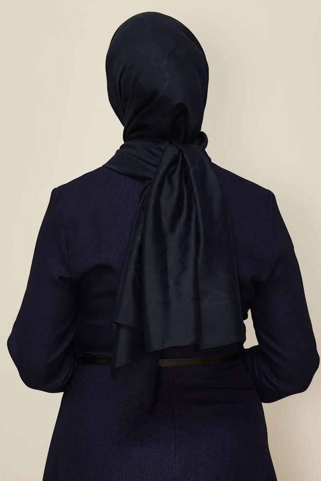 Vêtements hijab BLEU MARINE CHÂLE ALVINA EN VISCOSE 8611 - ALVİNA