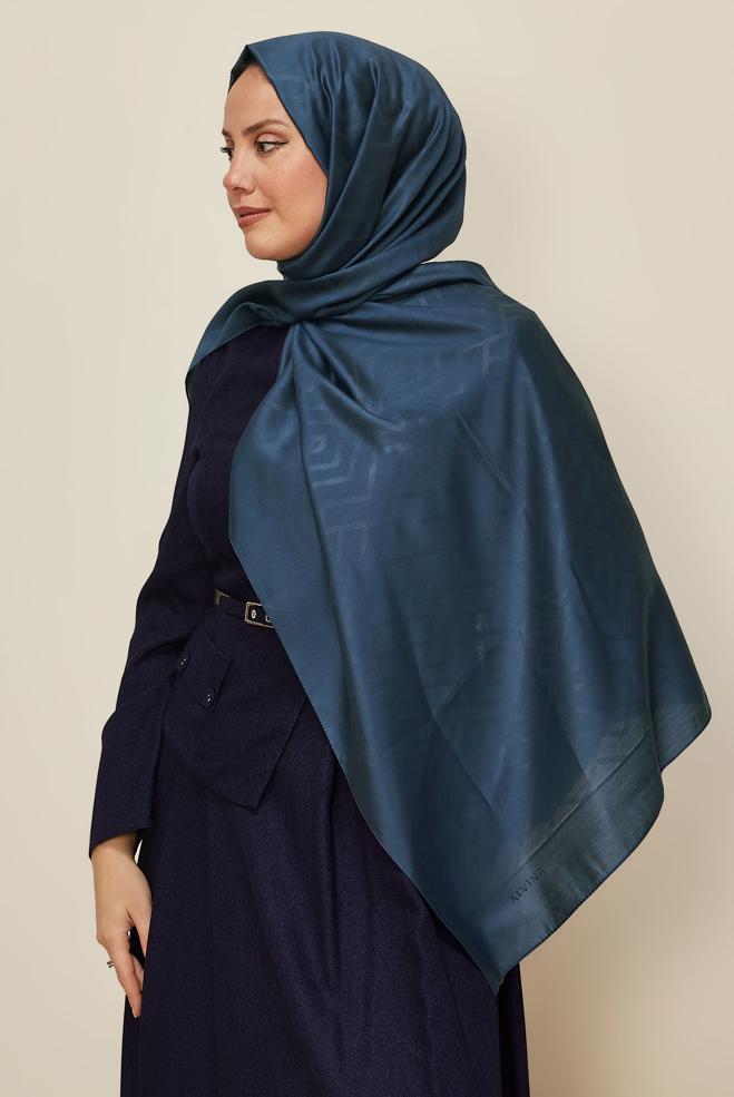 Vêtements hijab BLEU MARINE CHÂLE ALVINA EN VISCOSE 8611 - ALVİNA