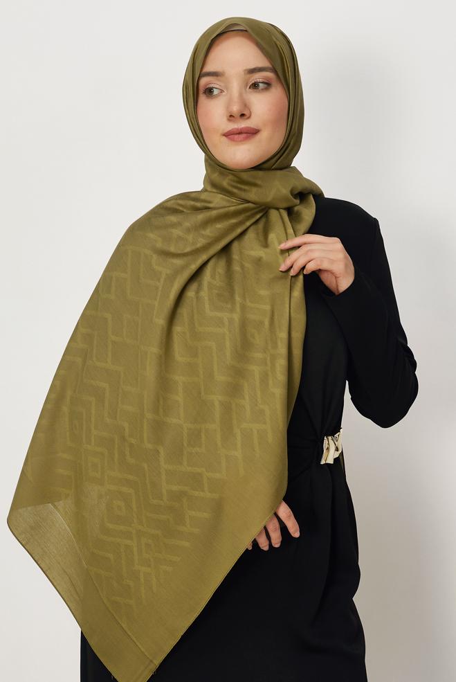 Hijab clothing GREEN ALVINA VISCOSE SHAWL 8611 - ALVİNA