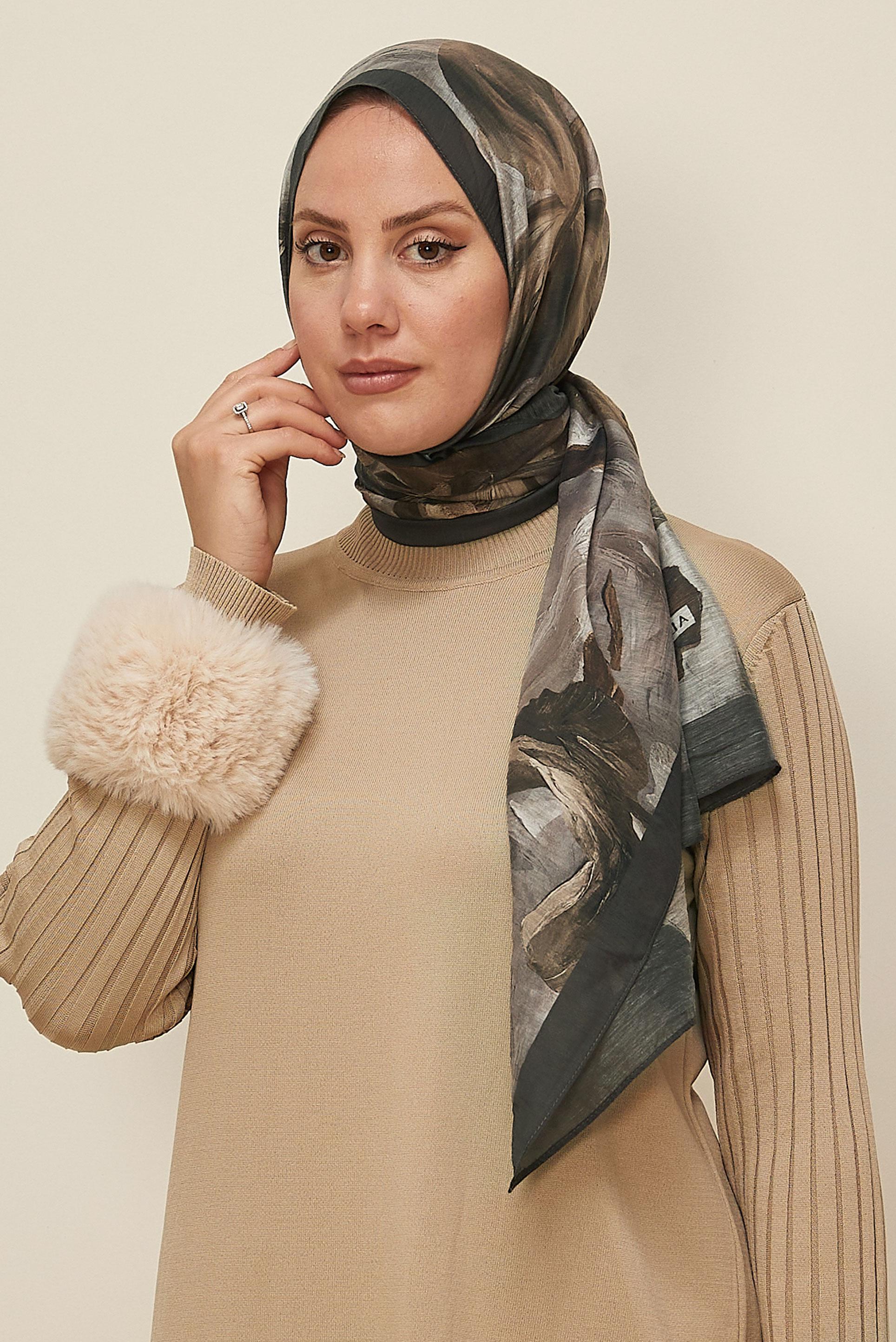 Vêtements hijab VISON 8612 ALVİNA ALLURE ŞAL(NRL)