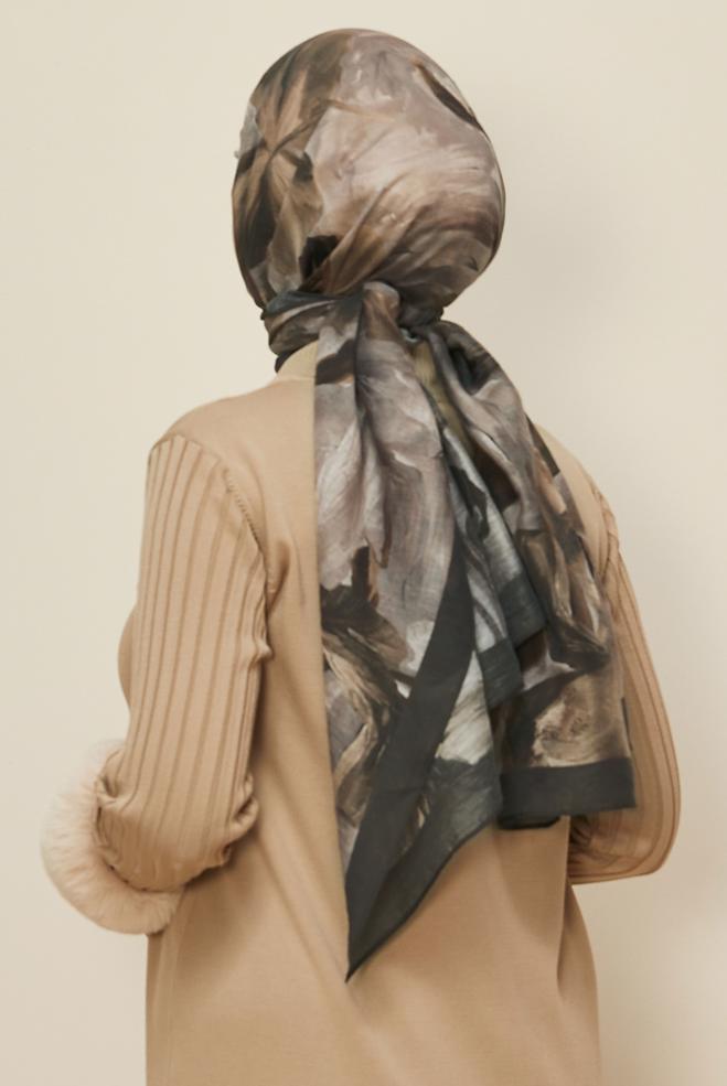 Vêtements hijab VISON 8612 ALVİNA ALLURE ŞAL(NRL) - ALVİNA