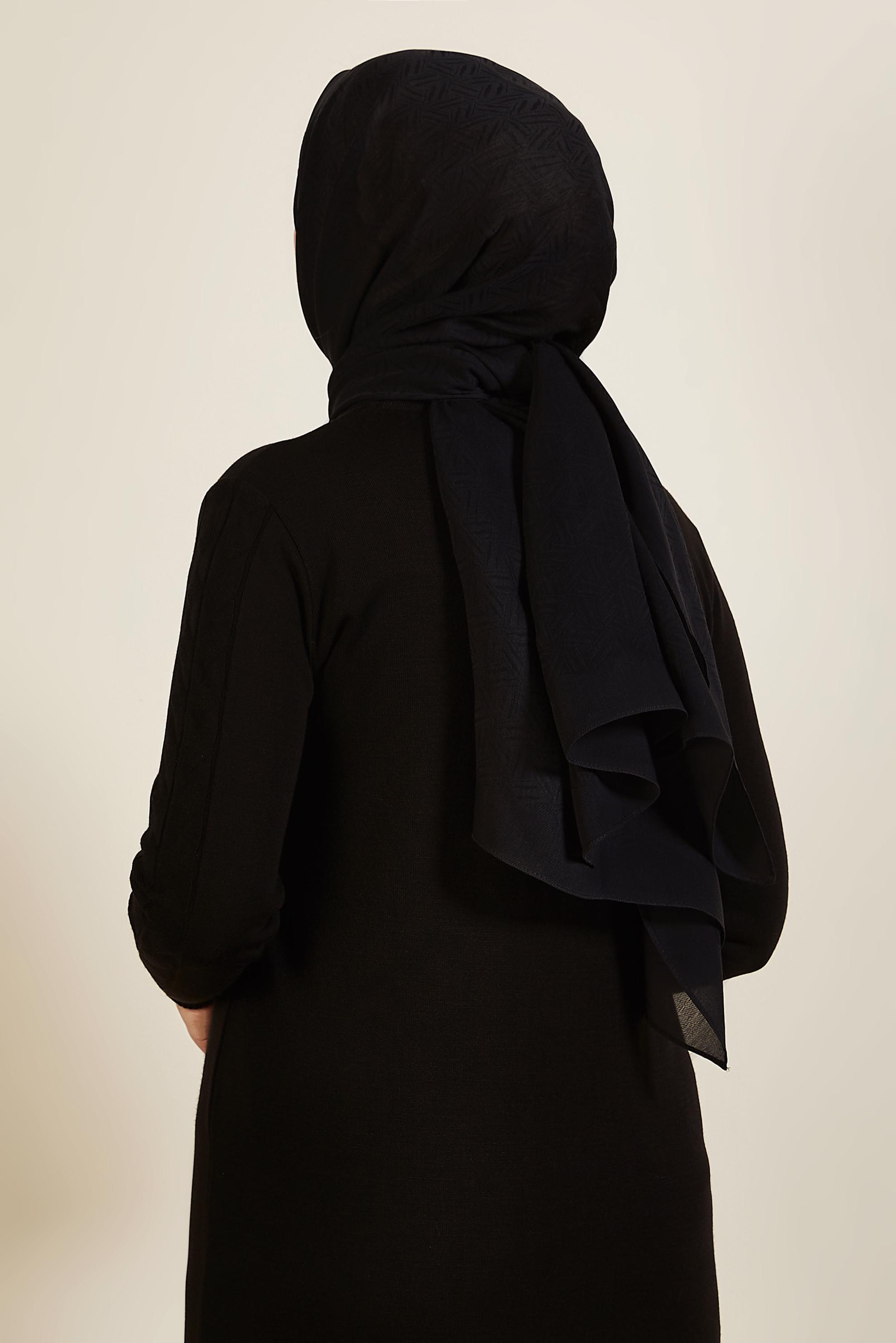 Tesettür giyim SİYAH 8613 ALVİNA VELLURE ŞAL (NRL)