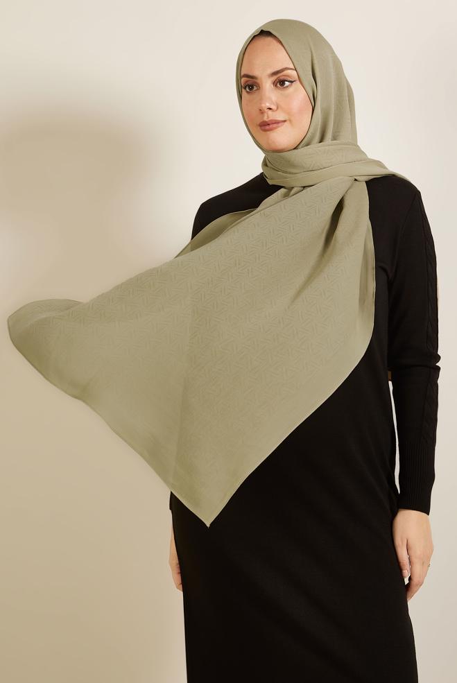 Vêtements hijab BEIGE CHÂLE ALVINA 8613 - ALVİNA