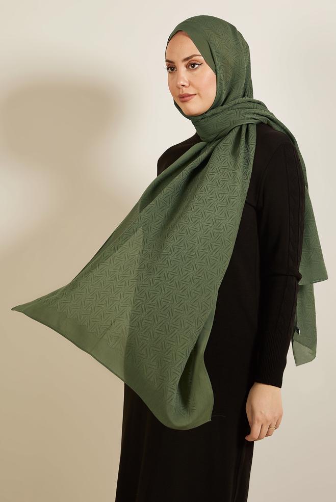 Vêtements hijab KAKI CHÂLE ALVINA 8613 - ALVİNA