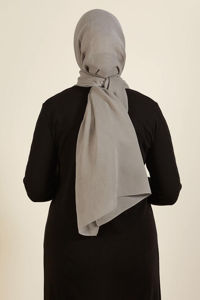 Tesettür giyim BEJ ALVİNA VELLURE ŞAL 8613 - ALVİNA