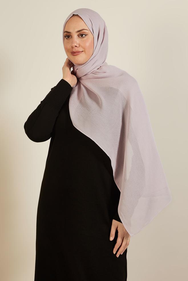 Tesettür giyim PUDRA ALVİNA VELLURE ŞAL 8613 - ALVİNA