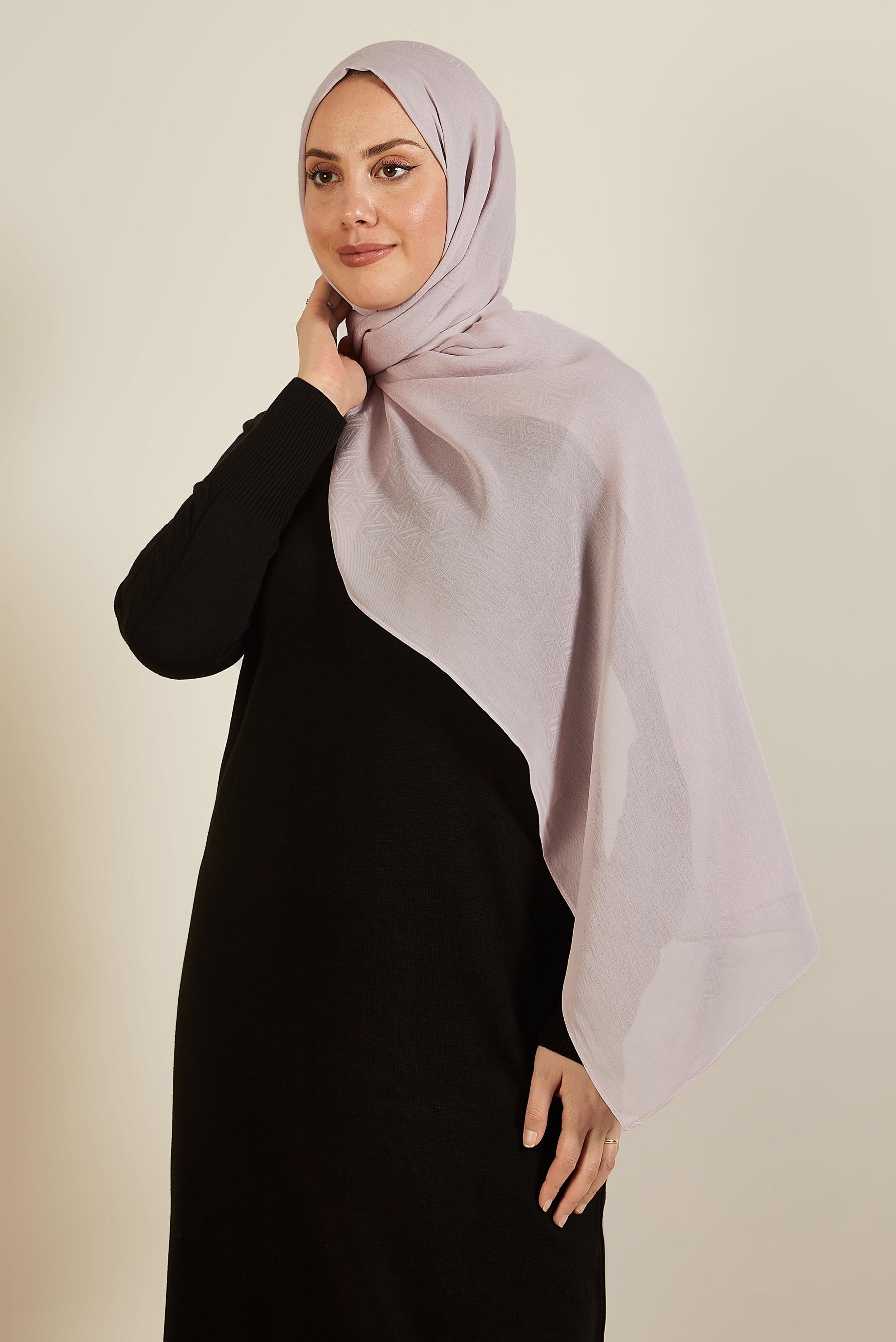 Tesettür giyim PUDRA ALVİNA VELLURE ŞAL 8613