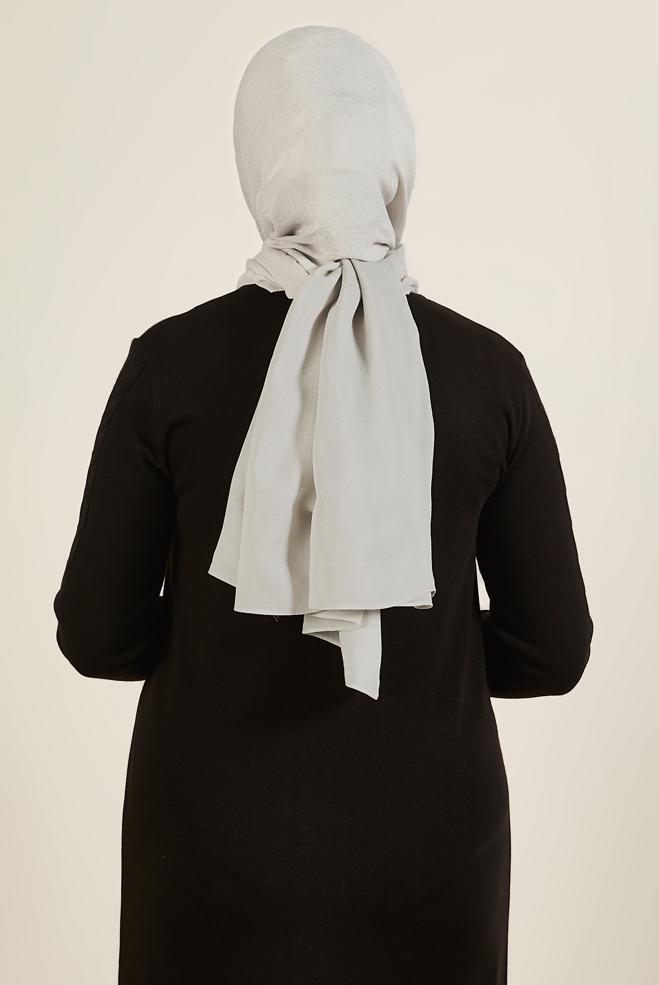 Tesettür giyim BEJ ALVİNA VELLURE ŞAL 8613 - ALVİNA