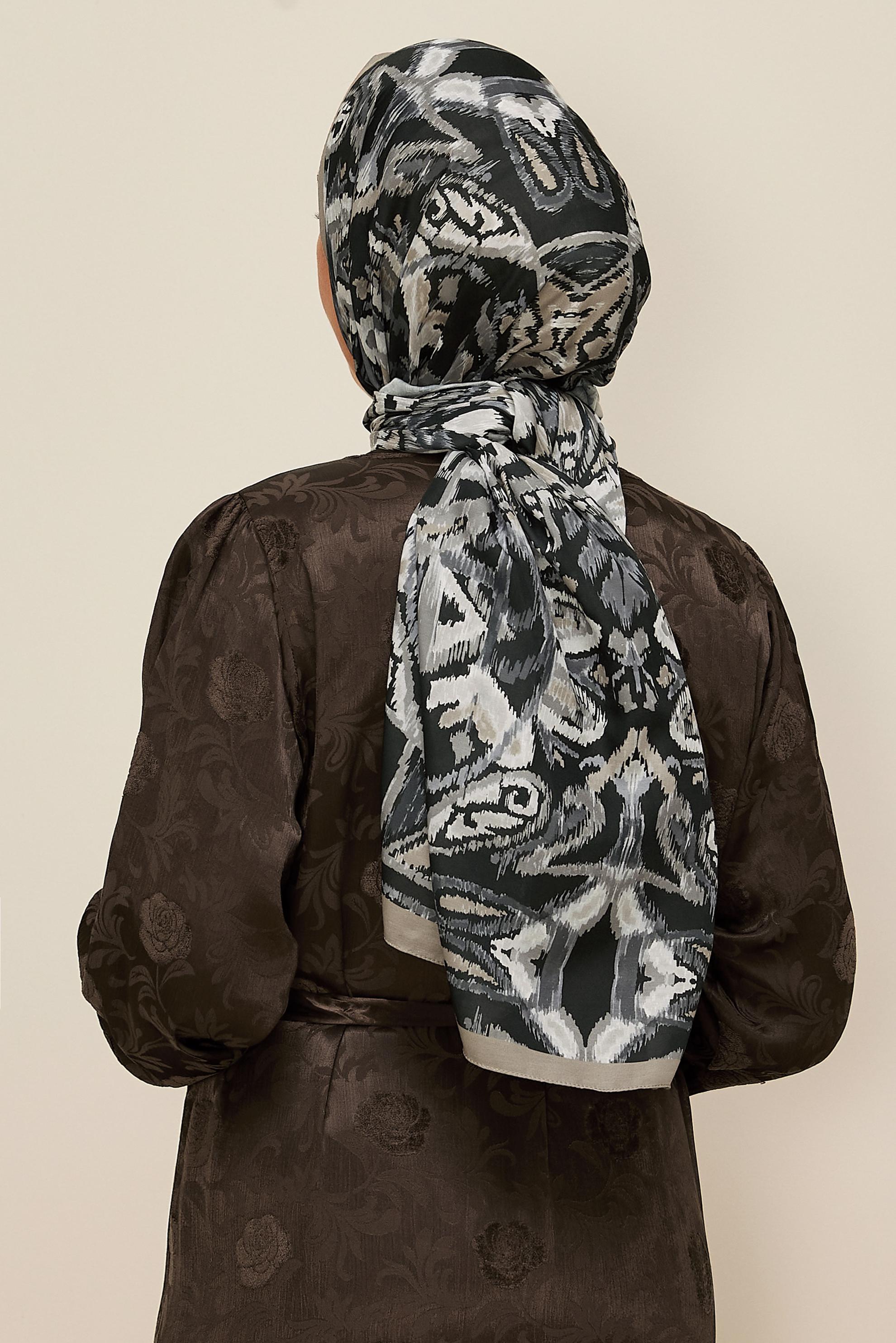 Vêtements hijab NOIR 10866-1 ALVİNA SOFT ŞAL(HNM)