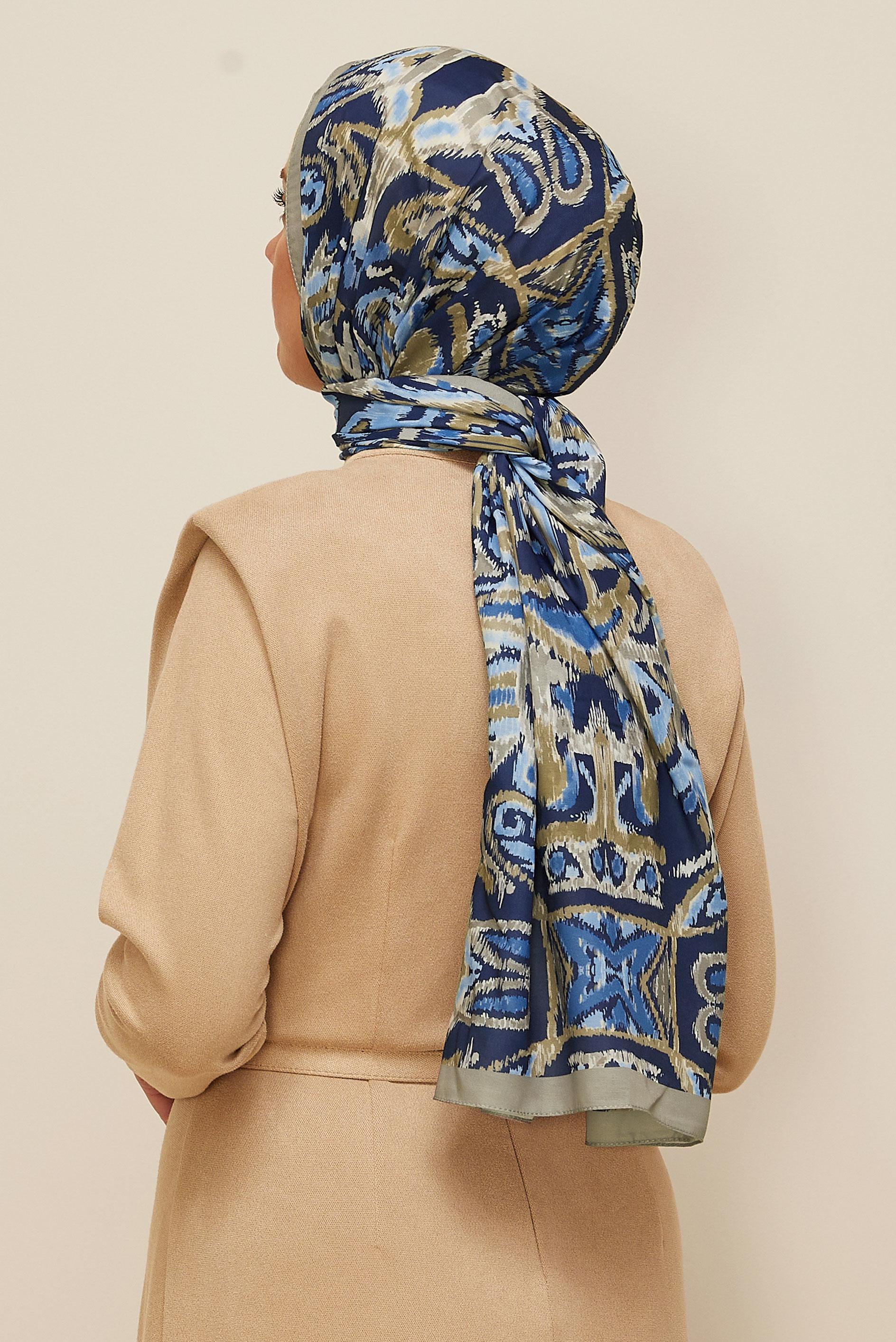 Vêtements hijab BLEU MARINE 10866-1 ALVİNA SOFT ŞAL(HNM)